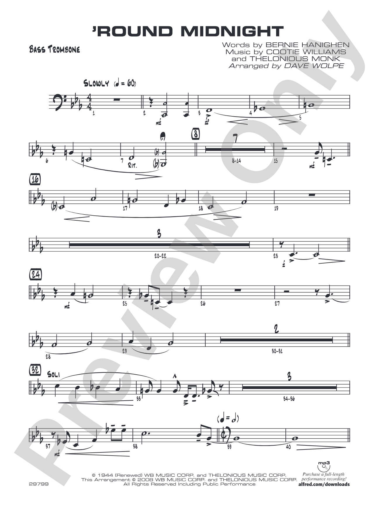 'Round Midnight: 4th Trombone