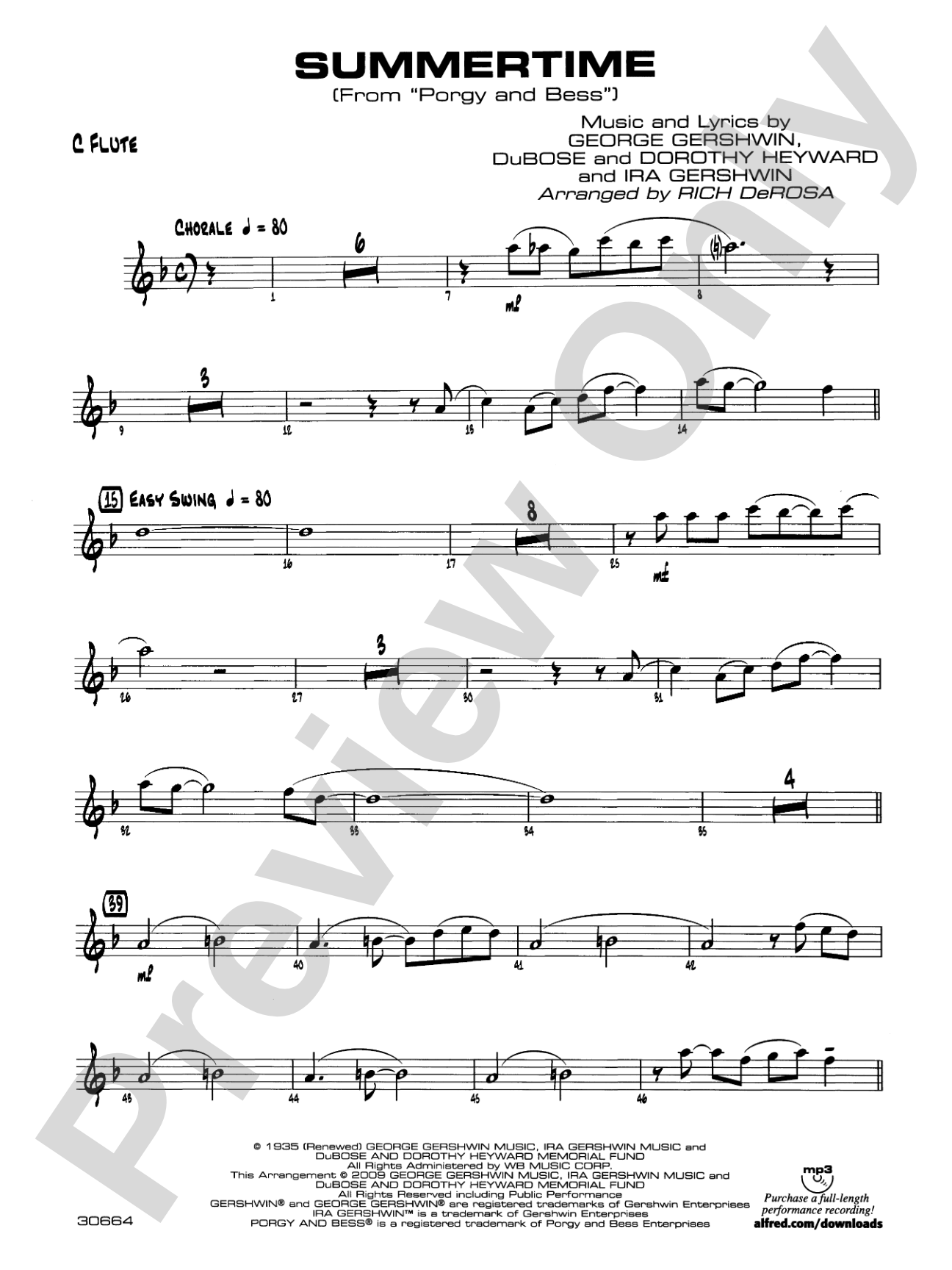 Summertime: Flute