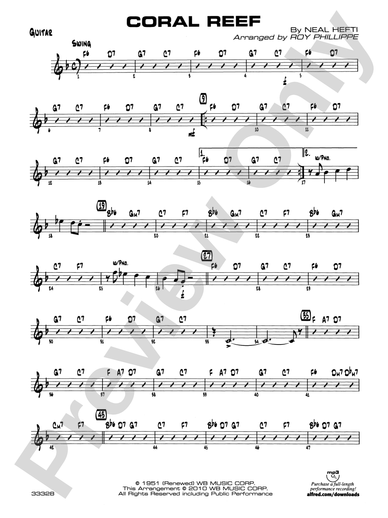 Coral Reef: Guitar