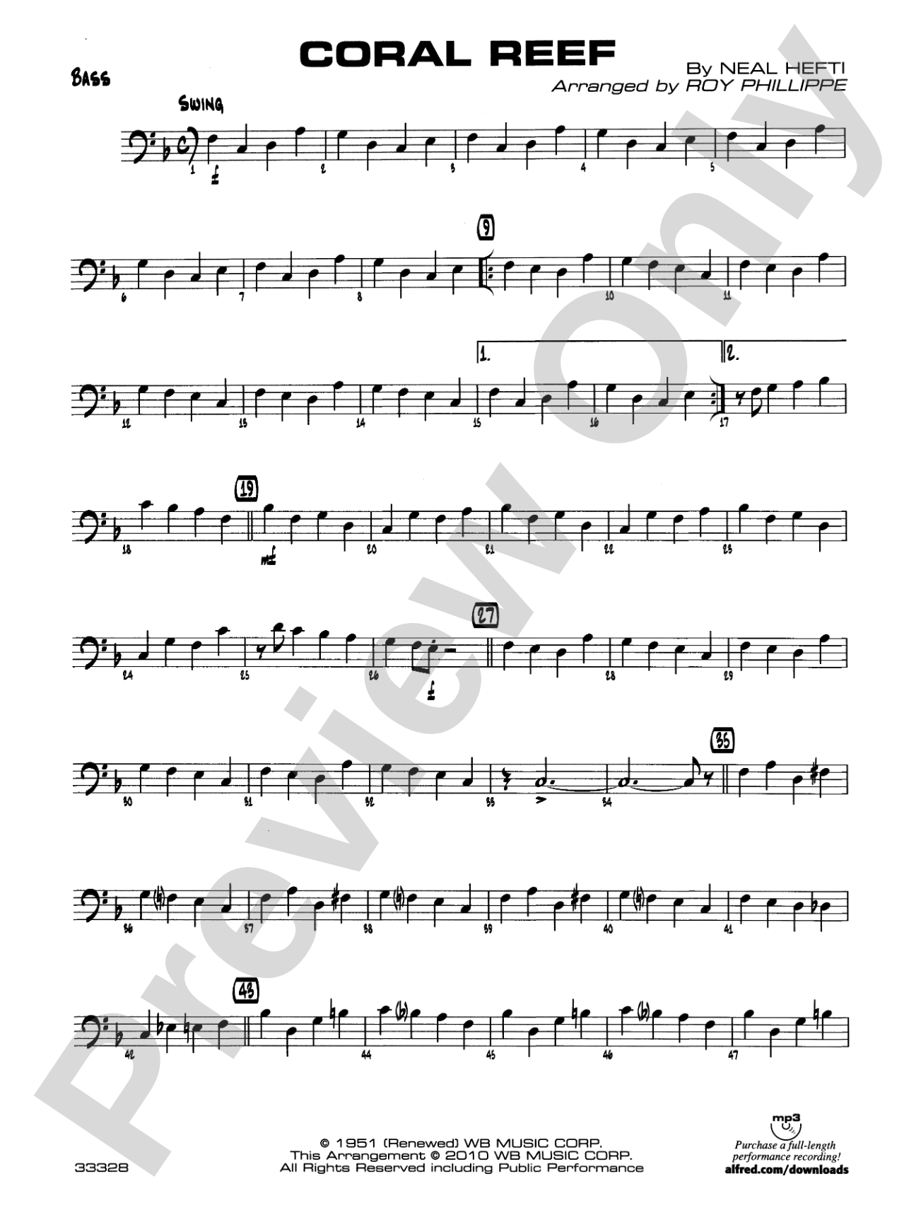 Coral Reef: String Bass