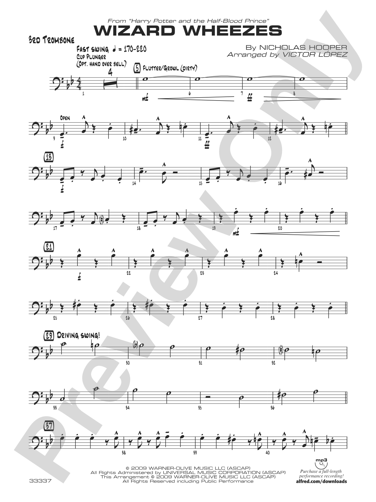 Wizard Wheezes (from Harry Potter and the Half-Blood Prince): 3rd Trombone