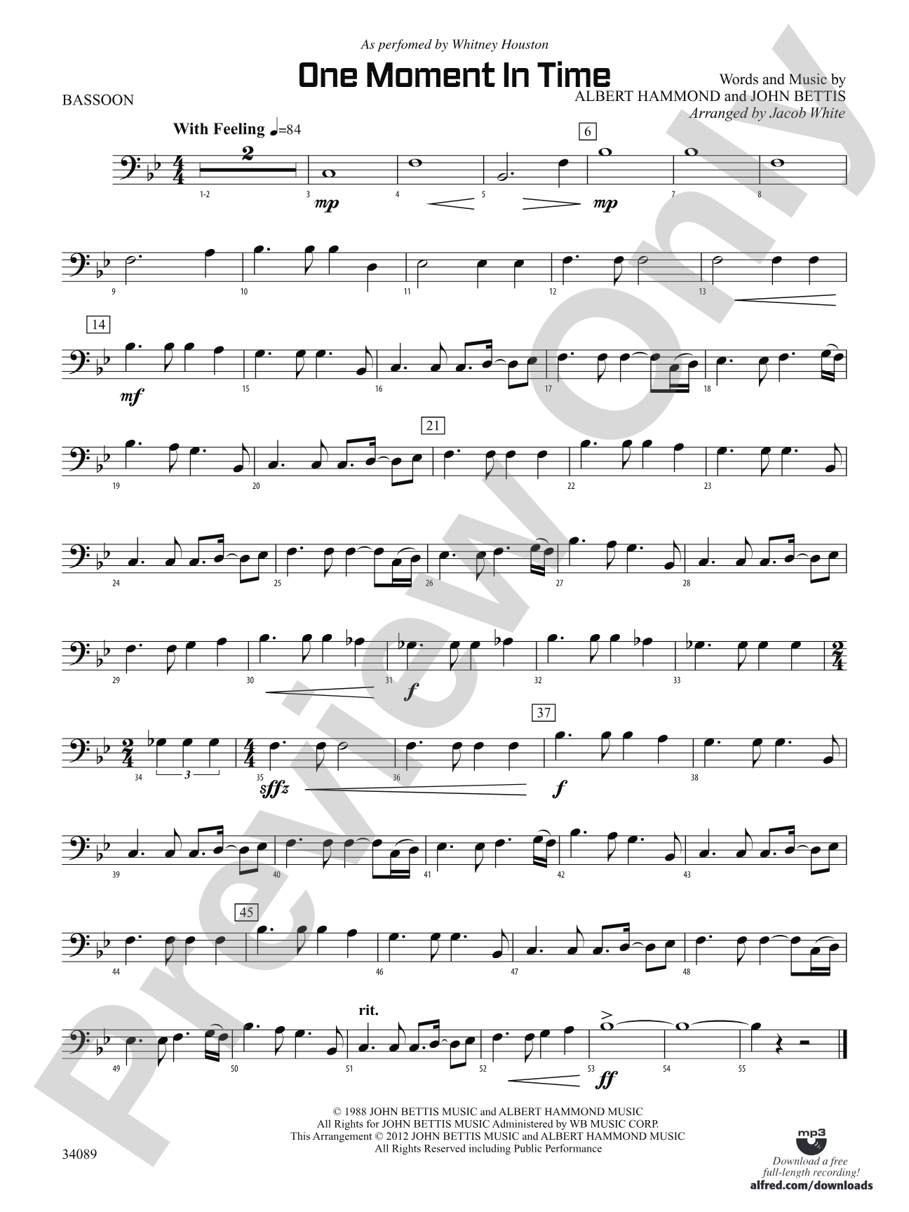 One Moment in Time: Bassoon