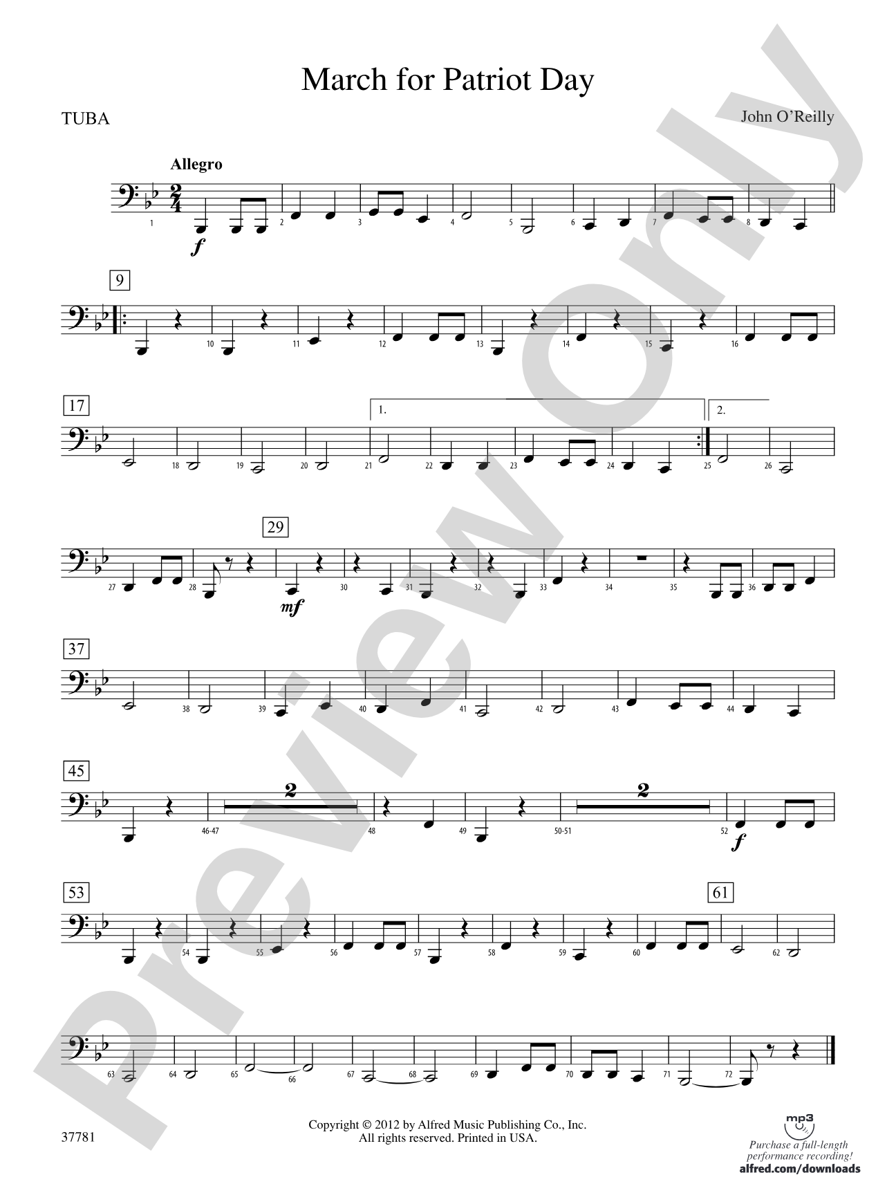 March for Patriot Day: Tuba
