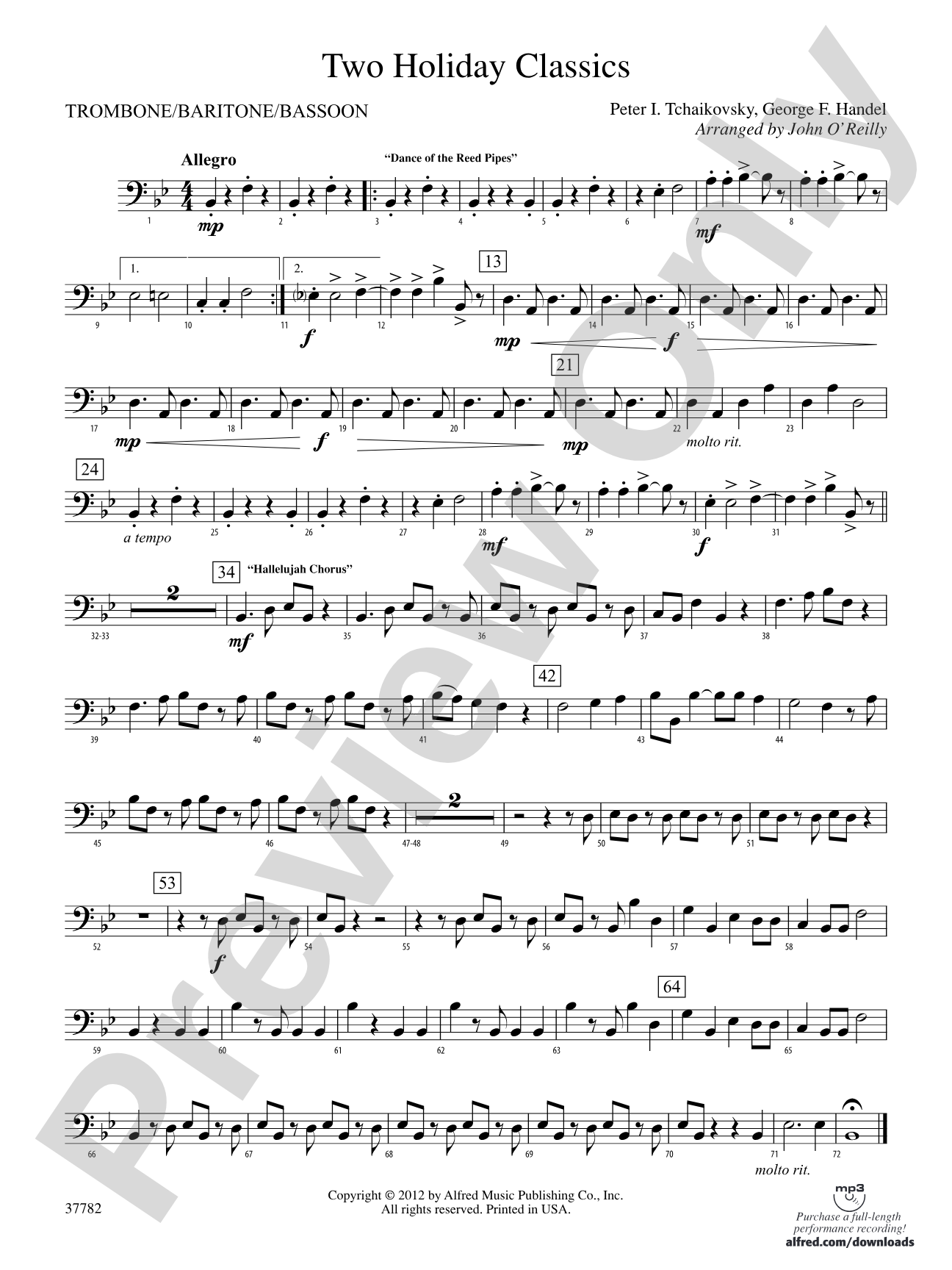 Two Holiday Classics: 1st Trombone