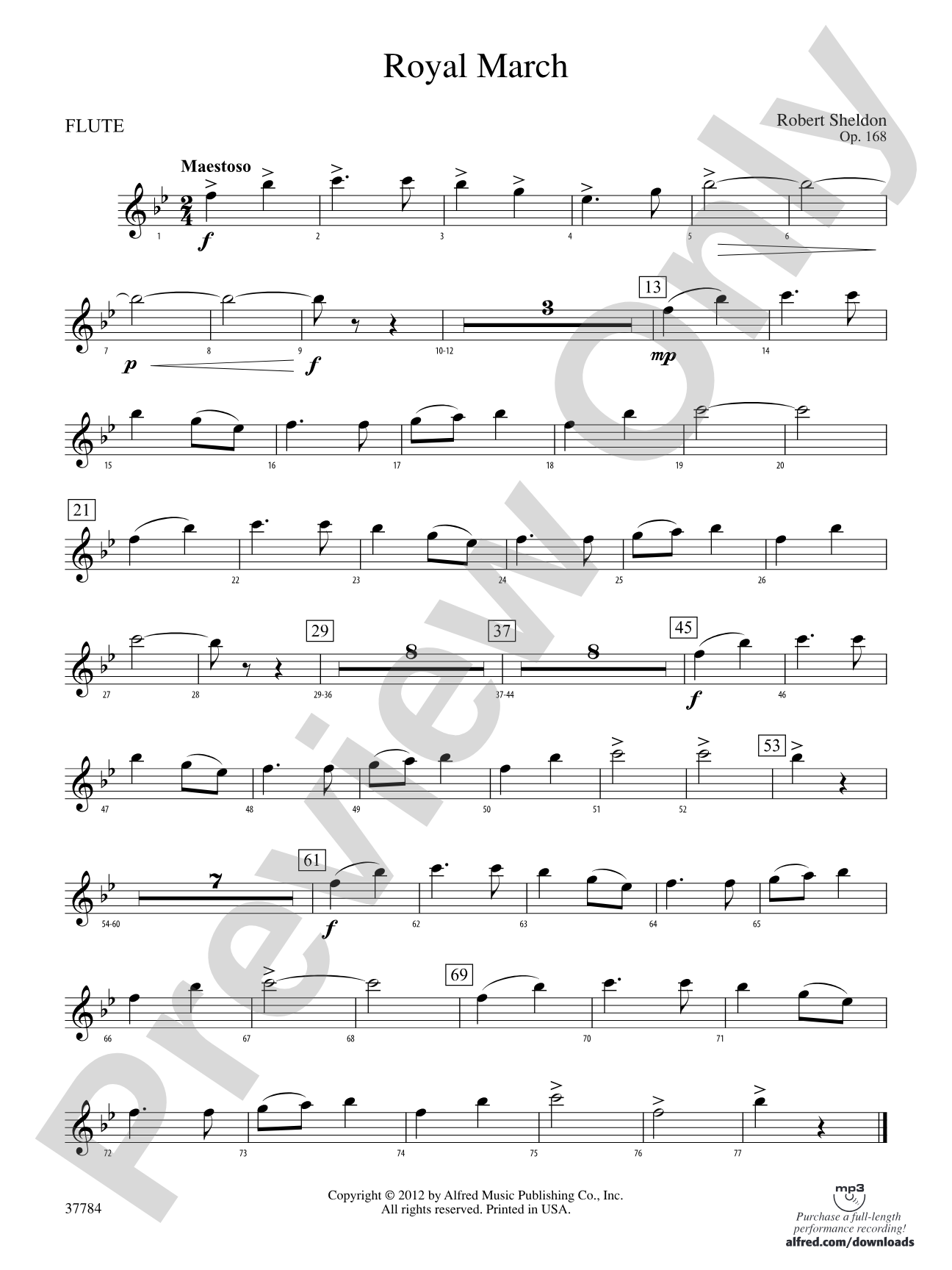 Royal March: Flute