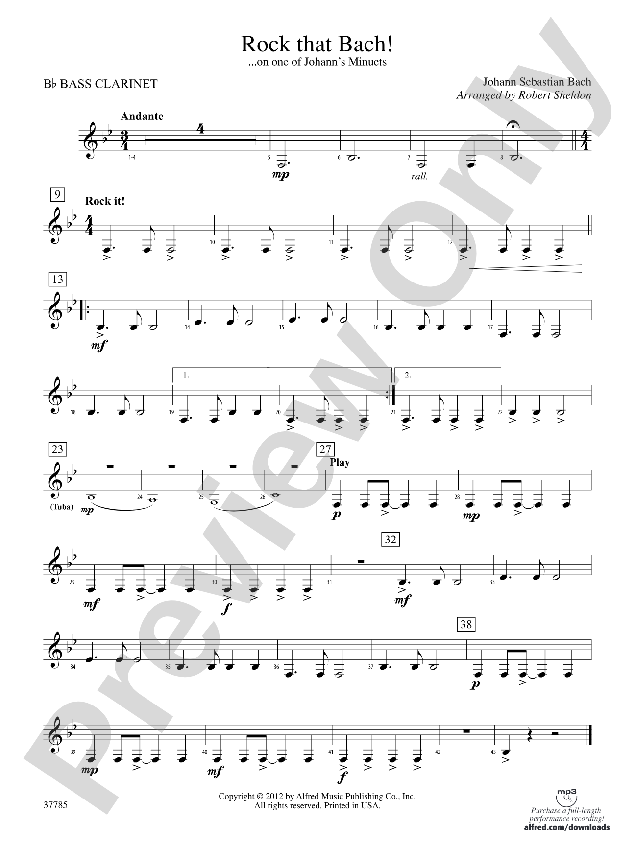 Rock That Bach!: B-flat Bass Clarinet