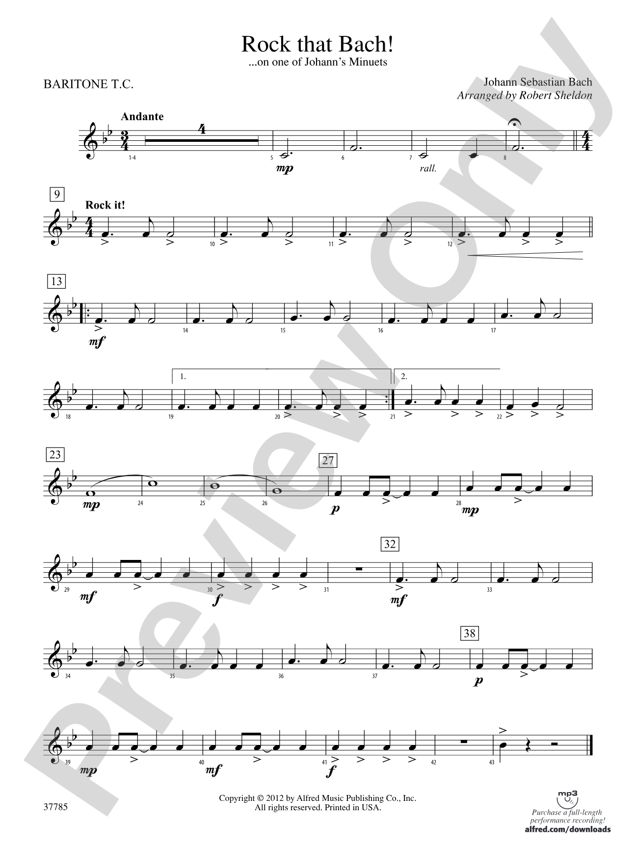 Rock That Bach!: Baritone T.C.