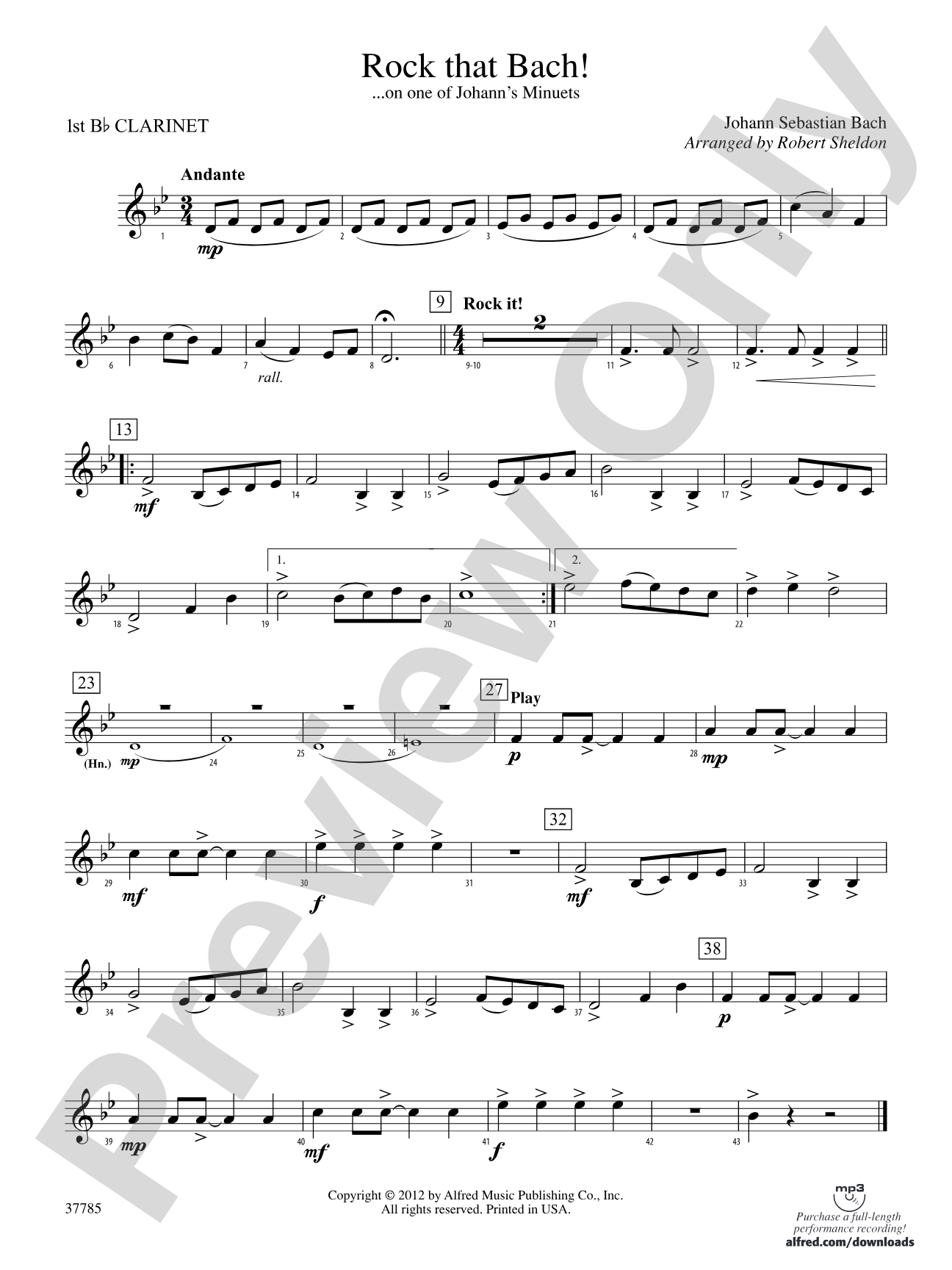 Rock That Bach!: 1st B-flat Clarinet