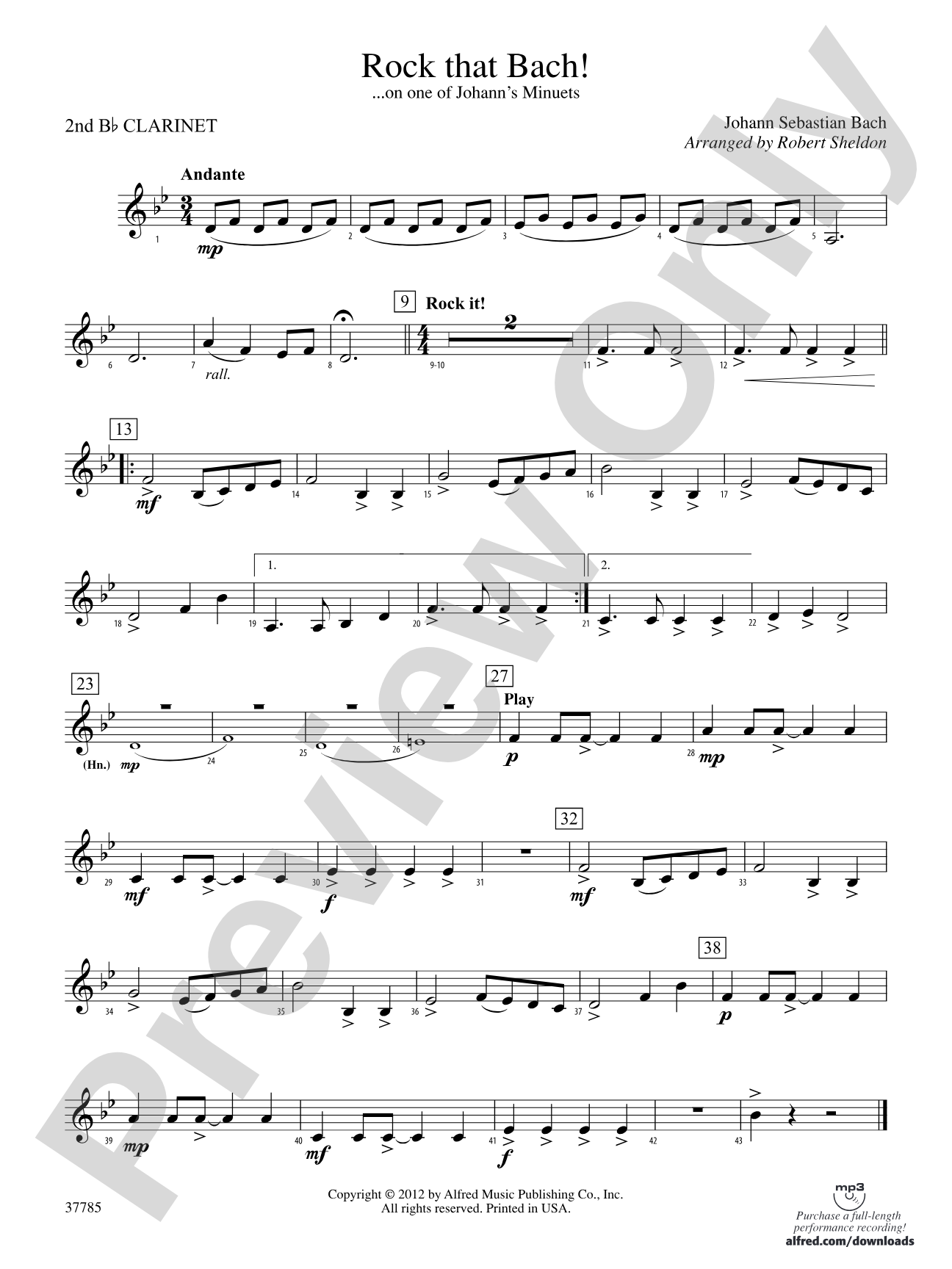 Rock That Bach!: 2nd B-flat Clarinet