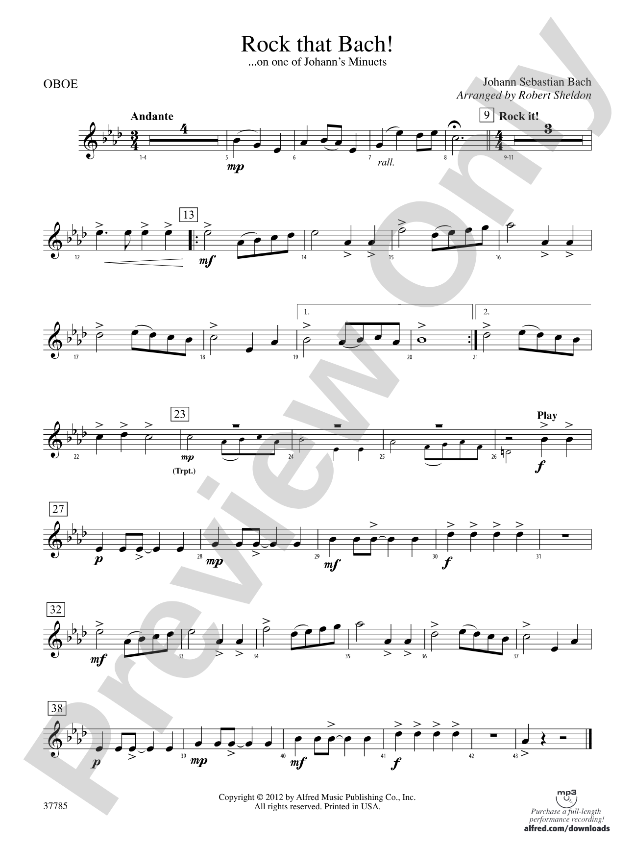 Rock That Bach!: Oboe