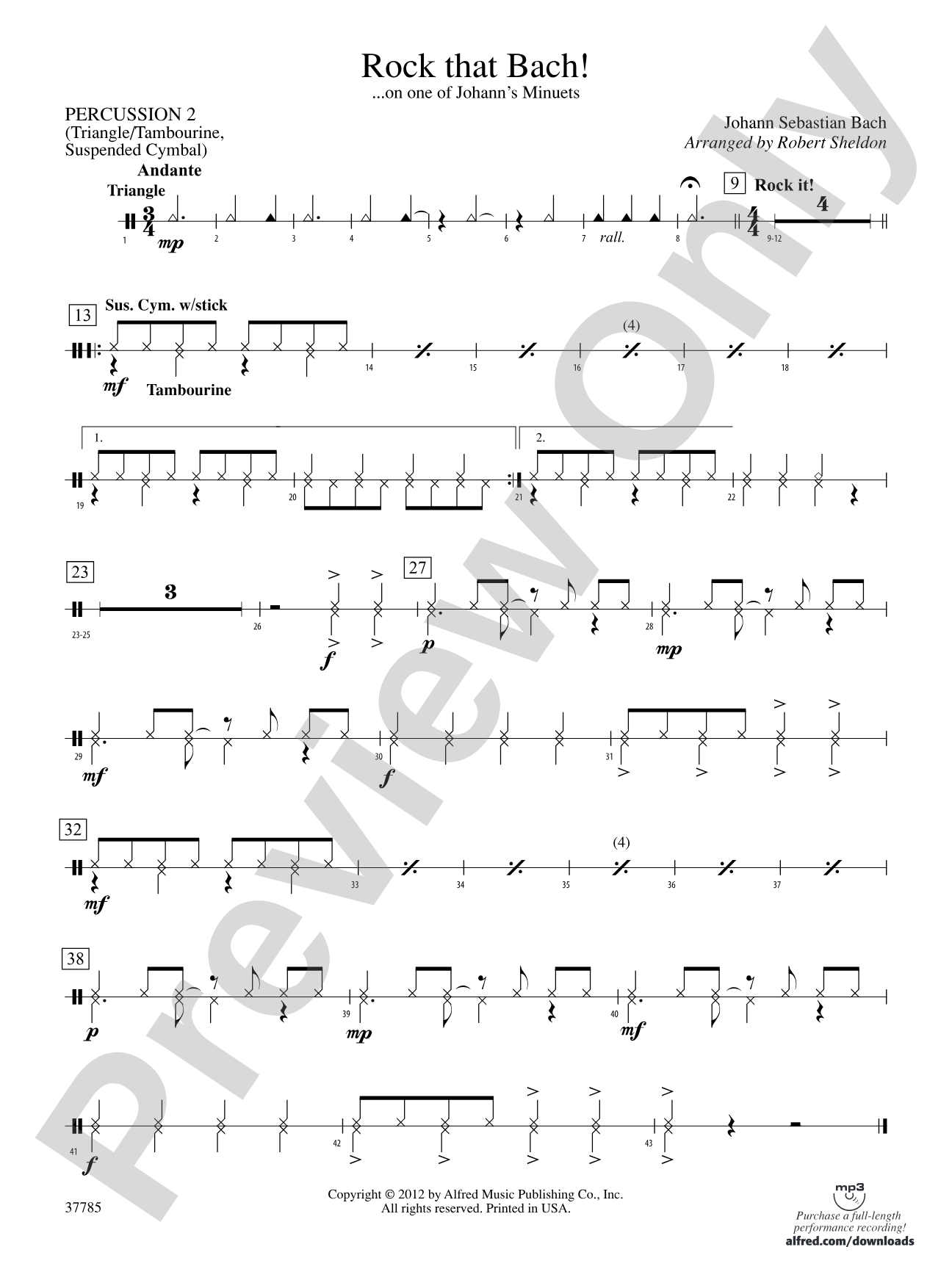 Rock That Bach!: 2nd Percussion