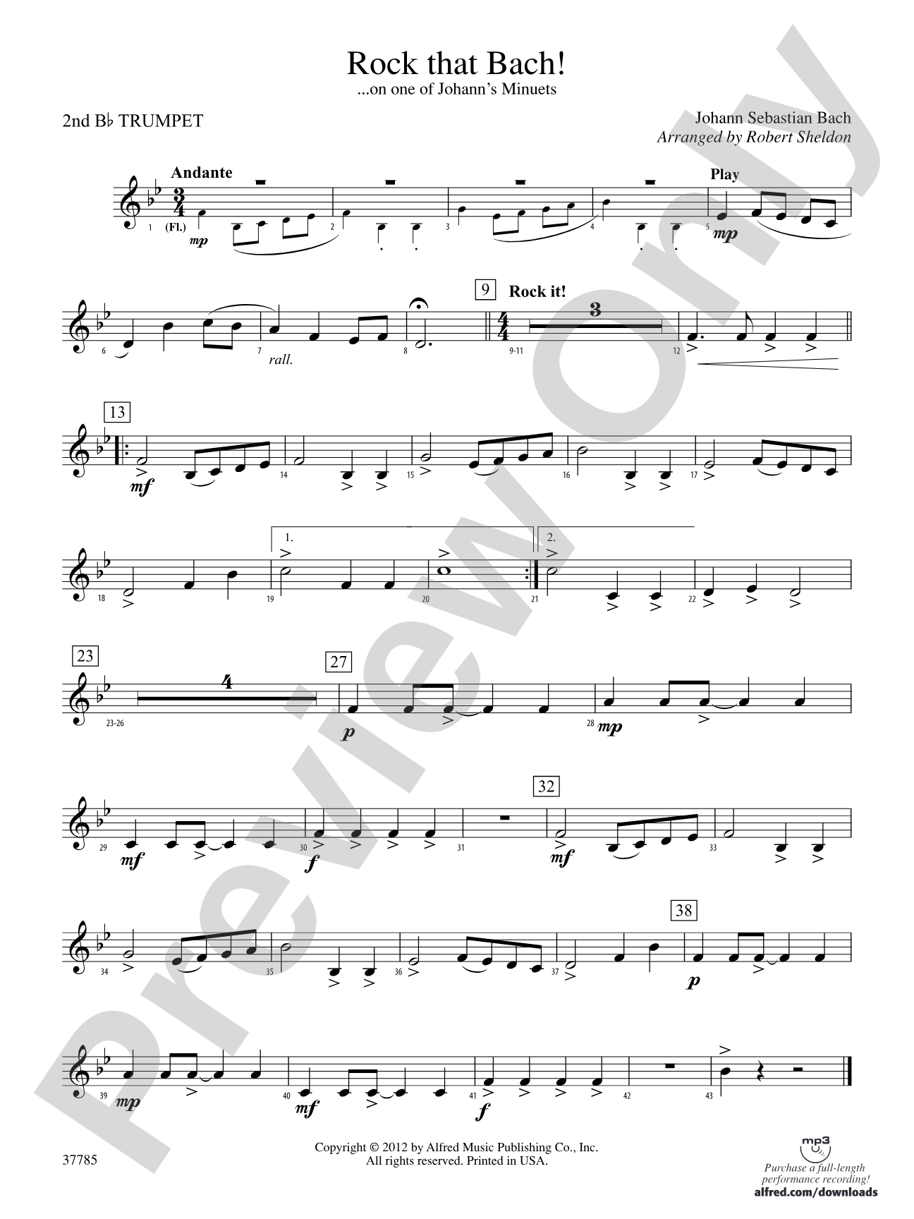 Rock That Bach!: 2nd B-flat Trumpet