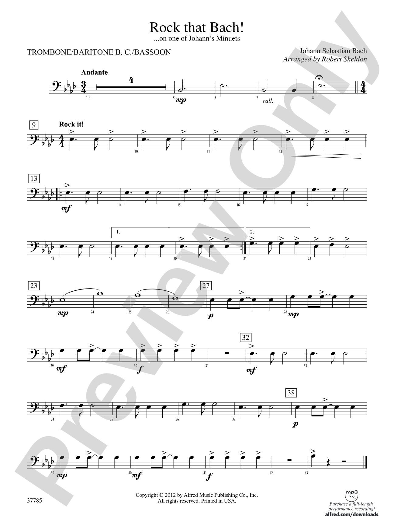 Rock That Bach!: 1st Trombone