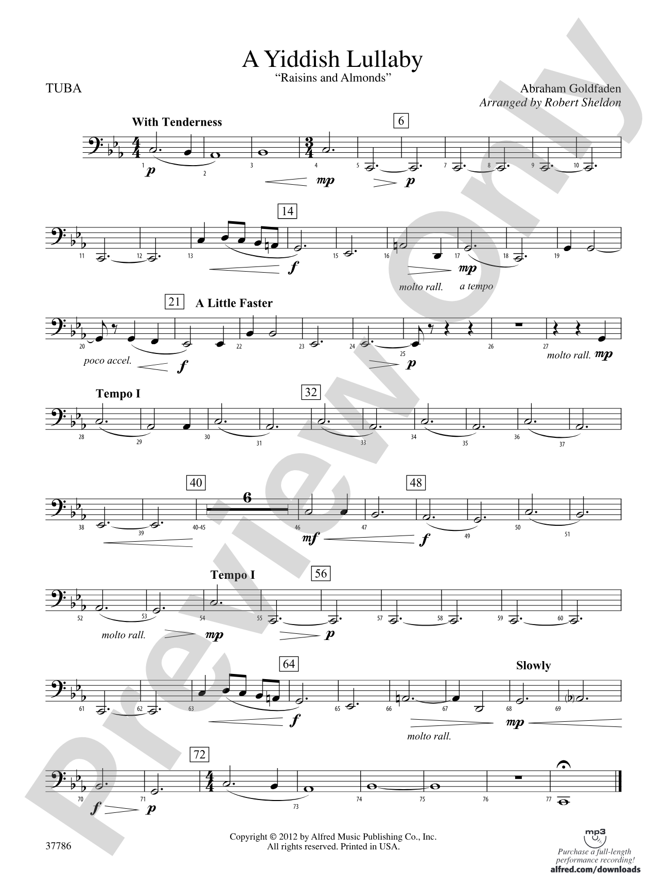 A Yiddish Lullaby: Tuba