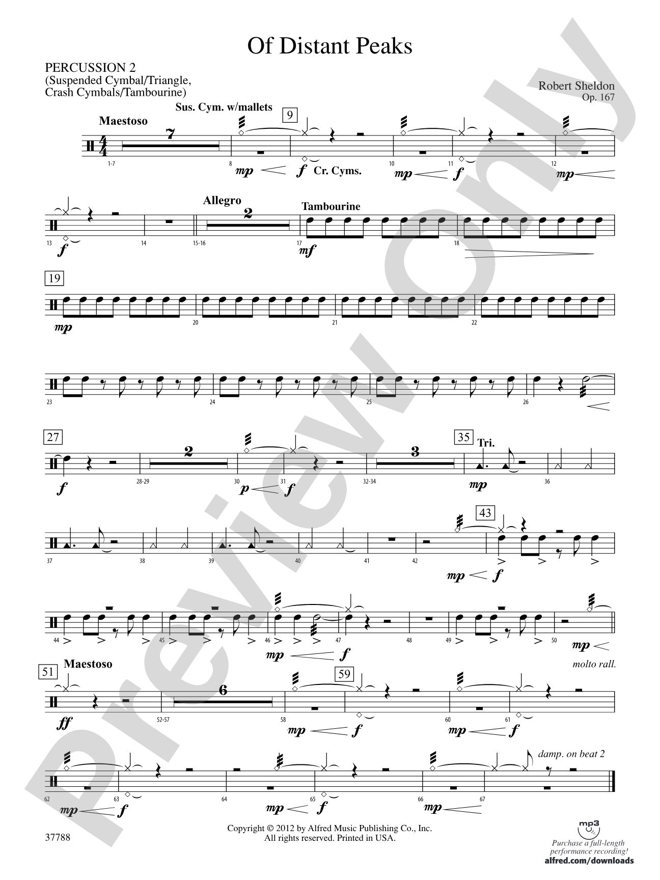 Of Distant Peaks: 2nd Percussion