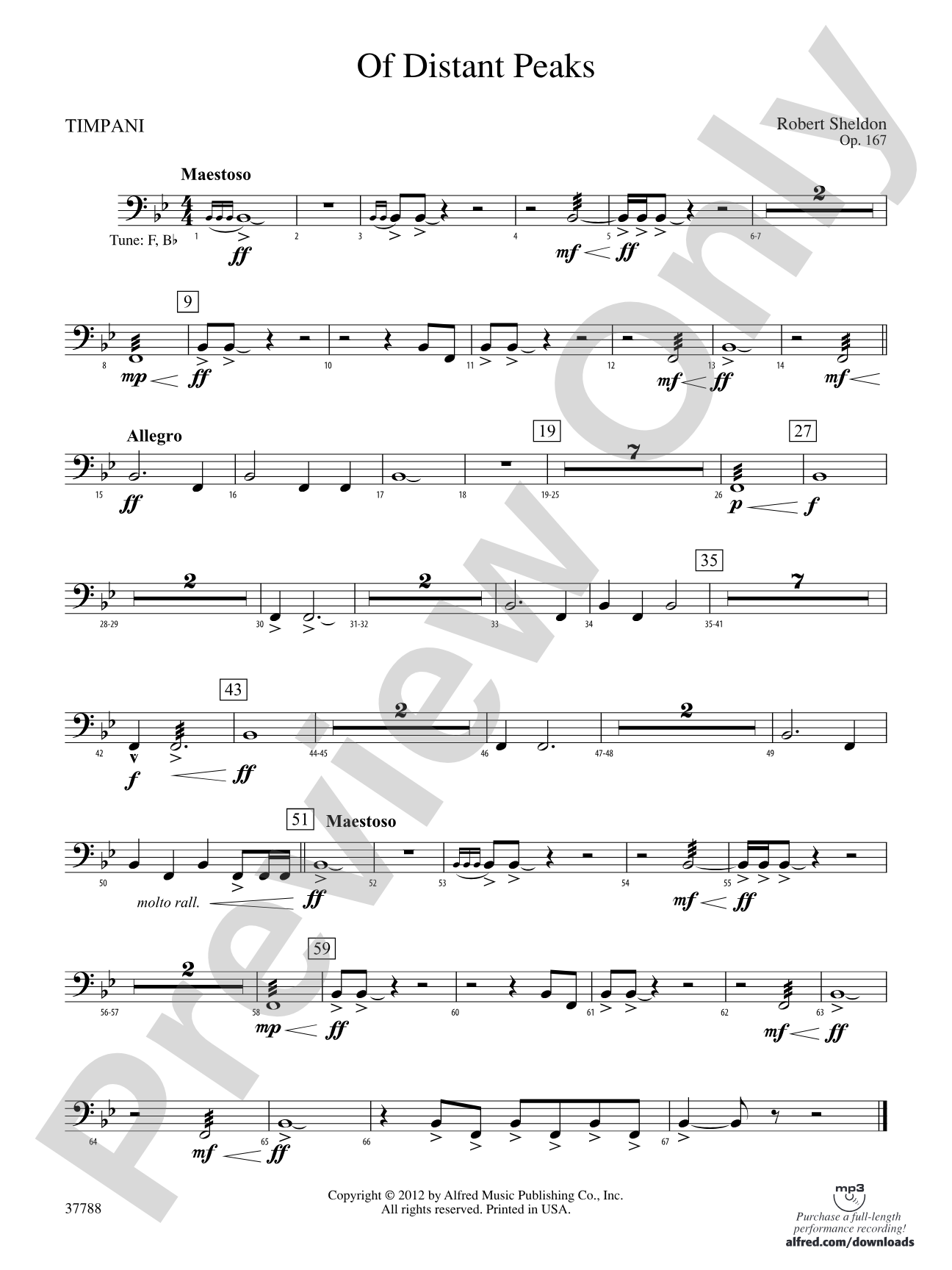 Of Distant Peaks: Timpani