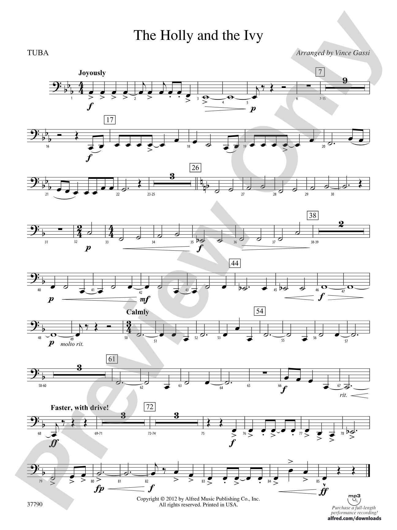 The Holly and the Ivy: Tuba