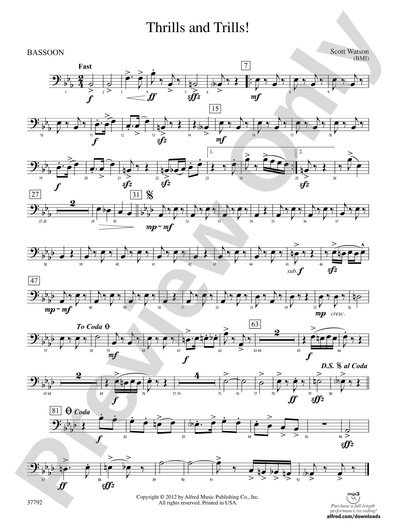 Thrills and Trills!: Bassoon