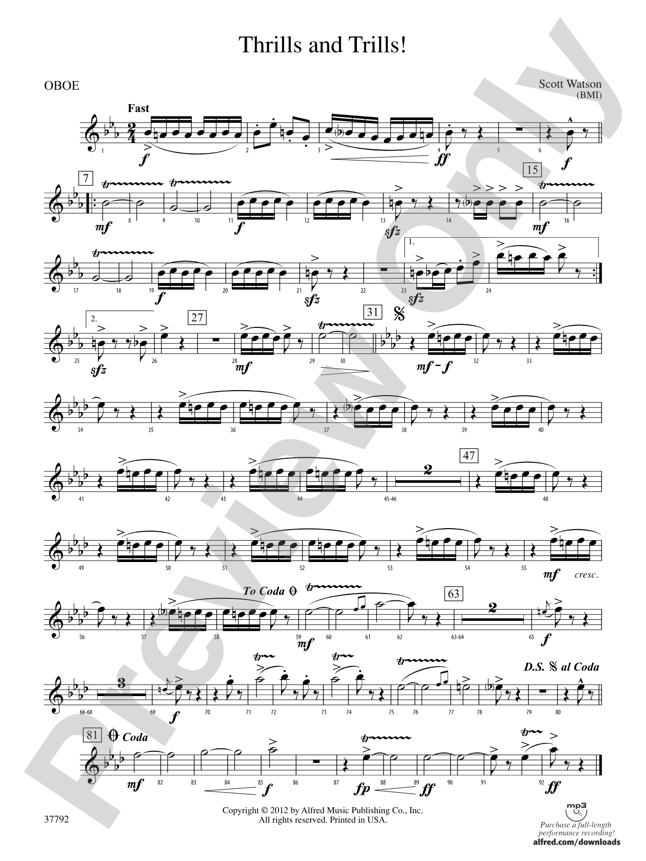 Thrills and Trills!: Oboe