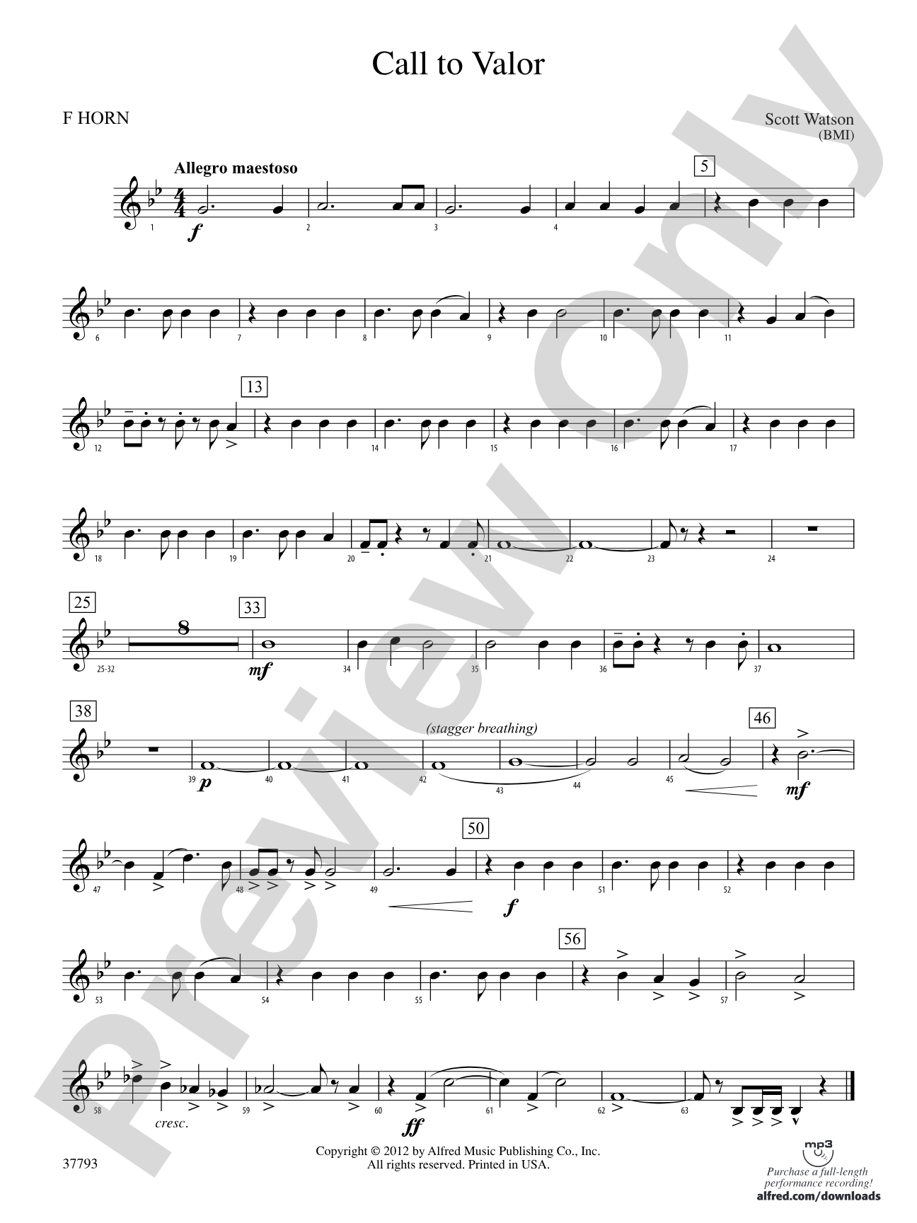 Call to Valor: 1st F Horn