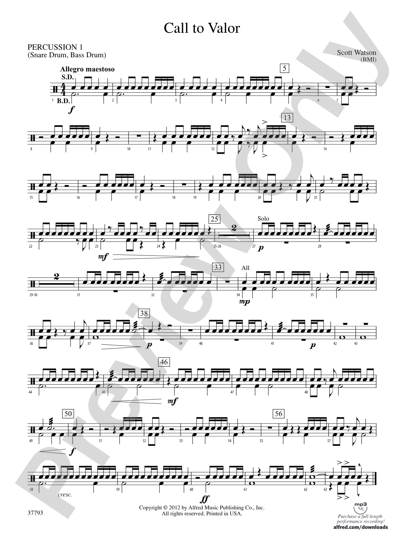 Call to Valor: 1st Percussion