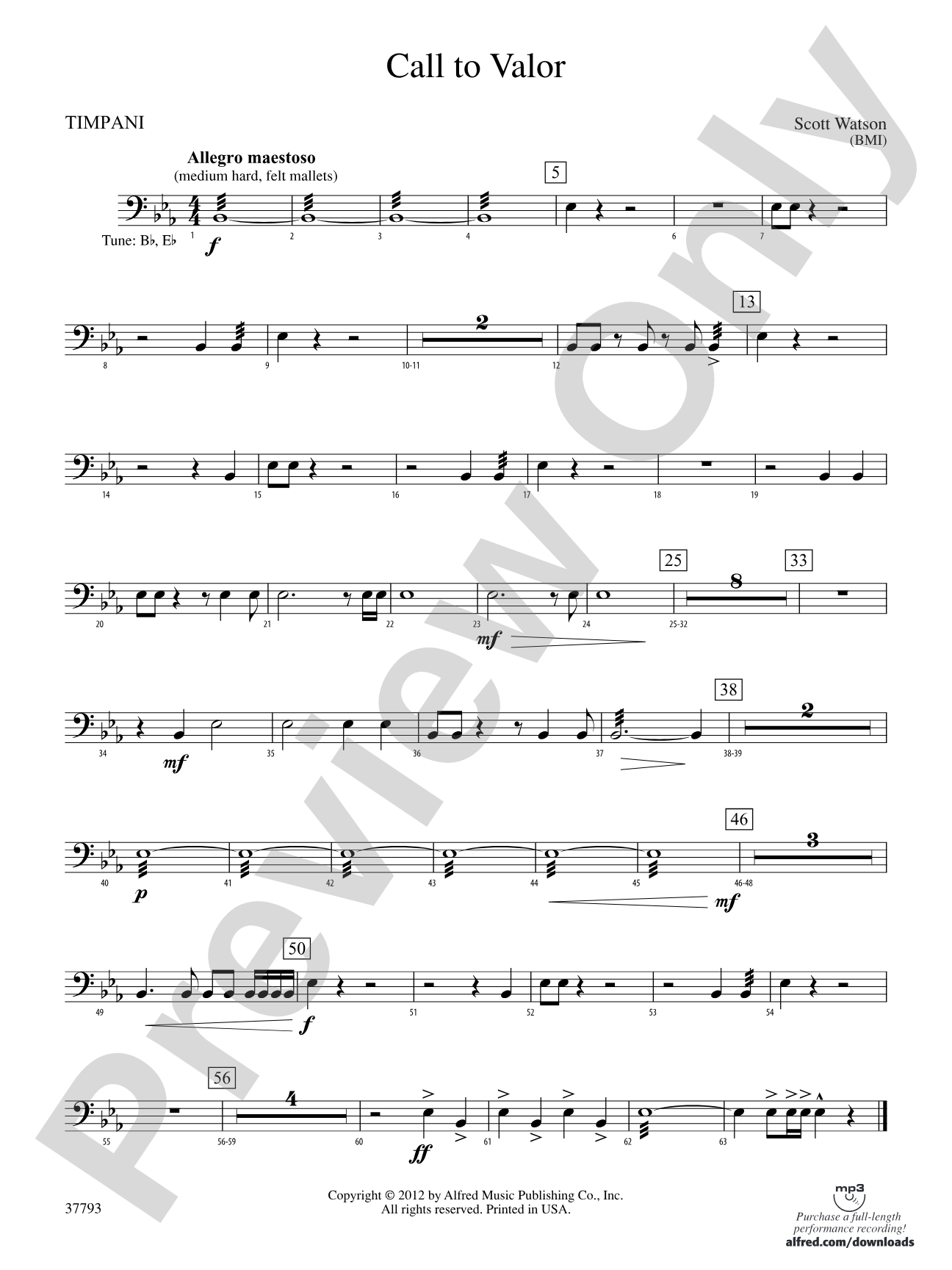 Call to Valor: Timpani