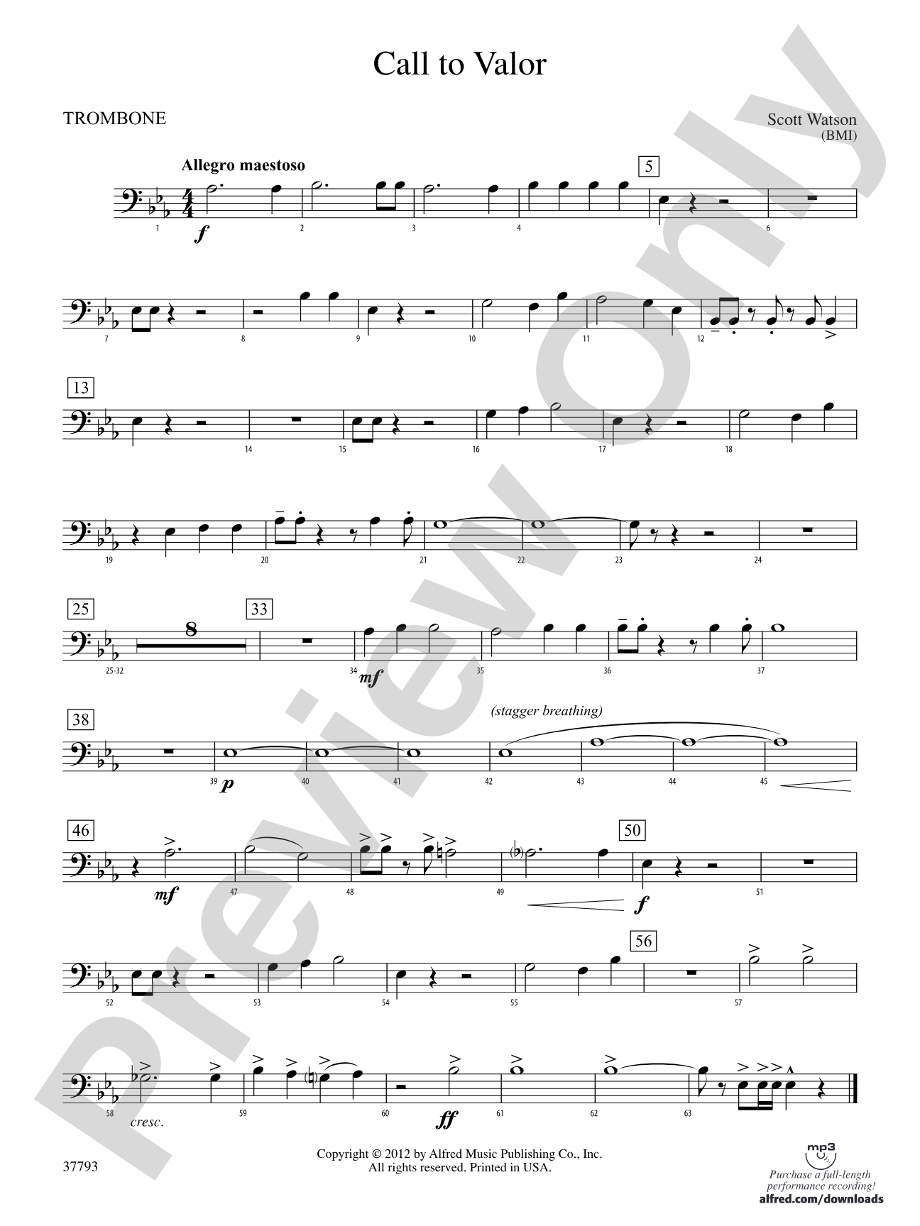 Call to Valor: 1st Trombone