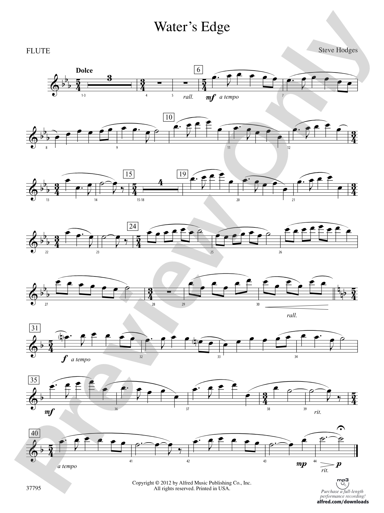 Water's Edge: Flute