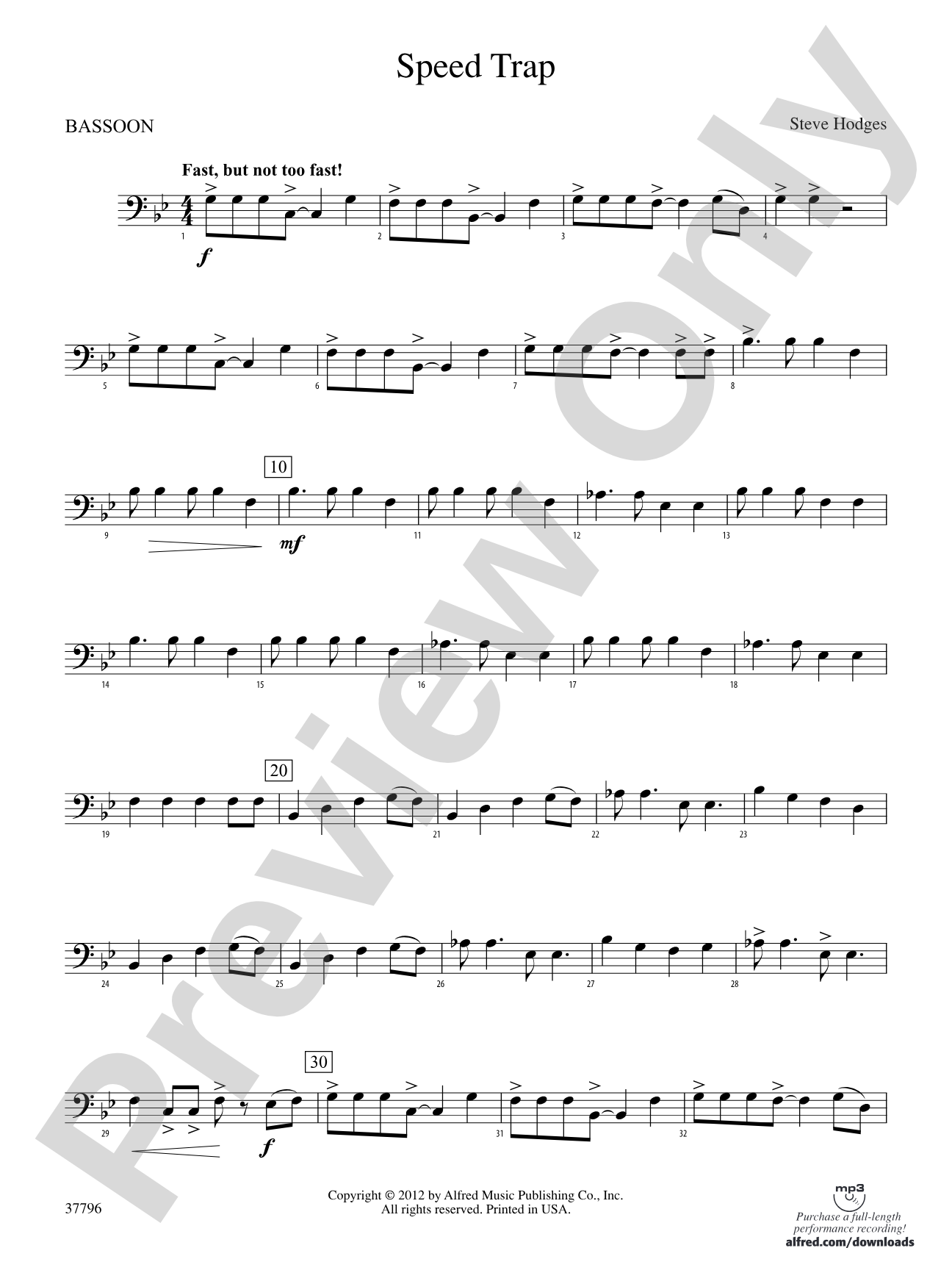 Speed Trap: Bassoon