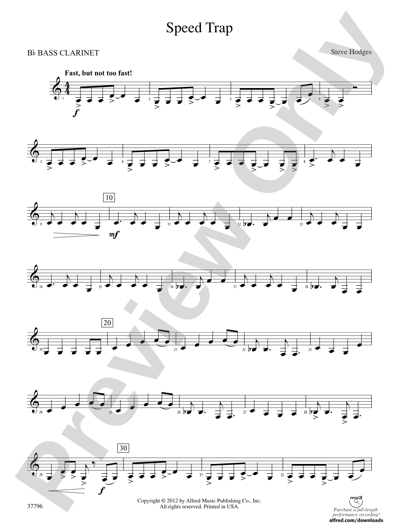 Speed Trap: B-flat Bass Clarinet