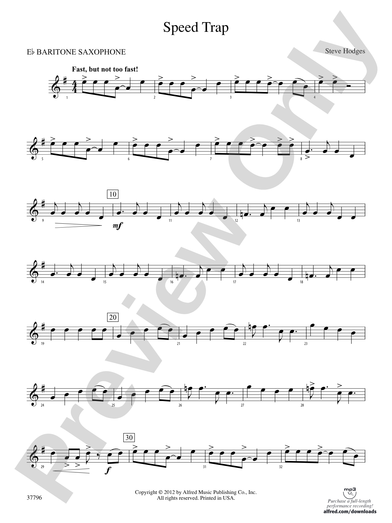 Speed Trap: E-flat Baritone Saxophone