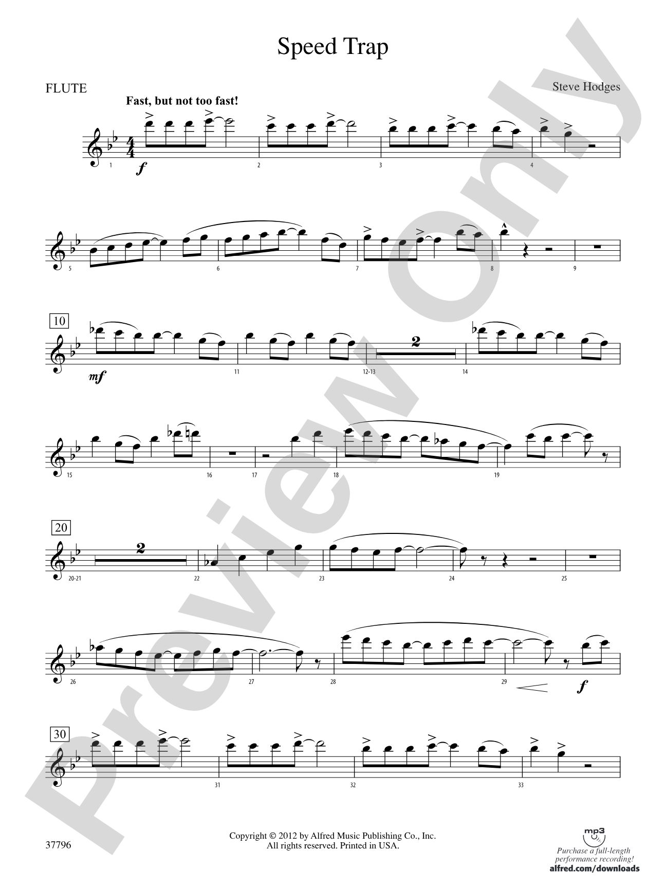 Speed Trap: Flute