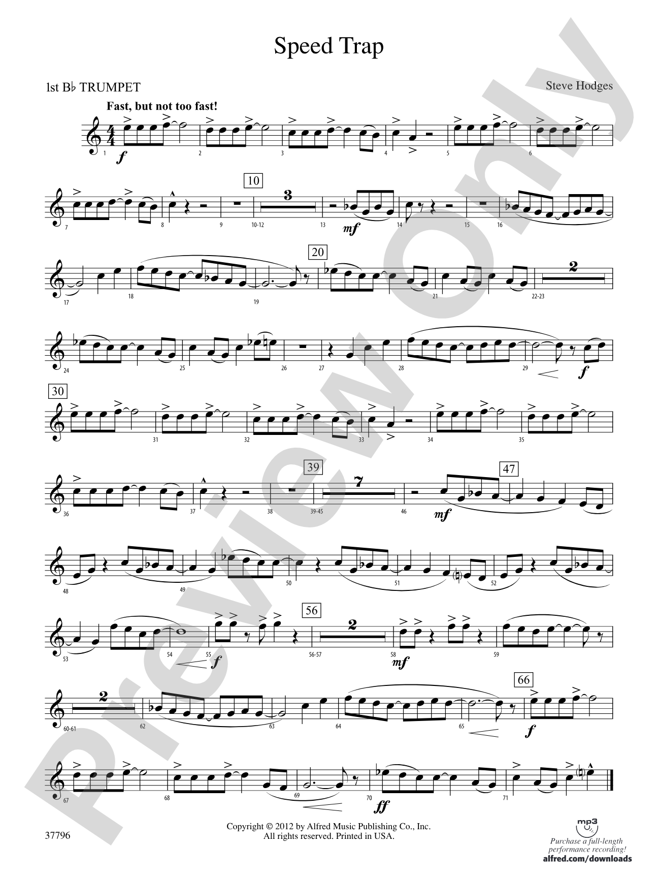 Speed Trap: 1st B-flat Trumpet