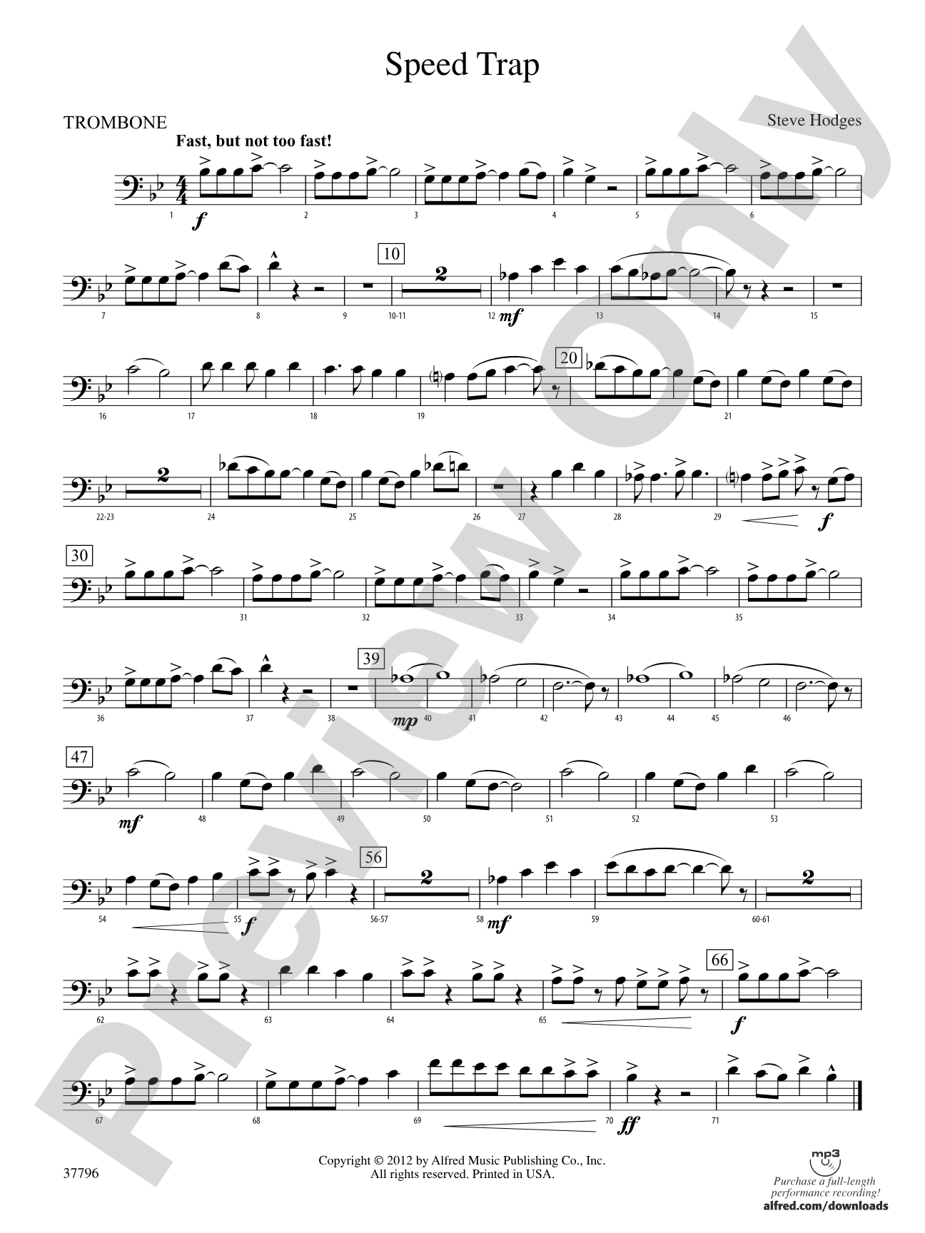 Speed Trap: 1st Trombone