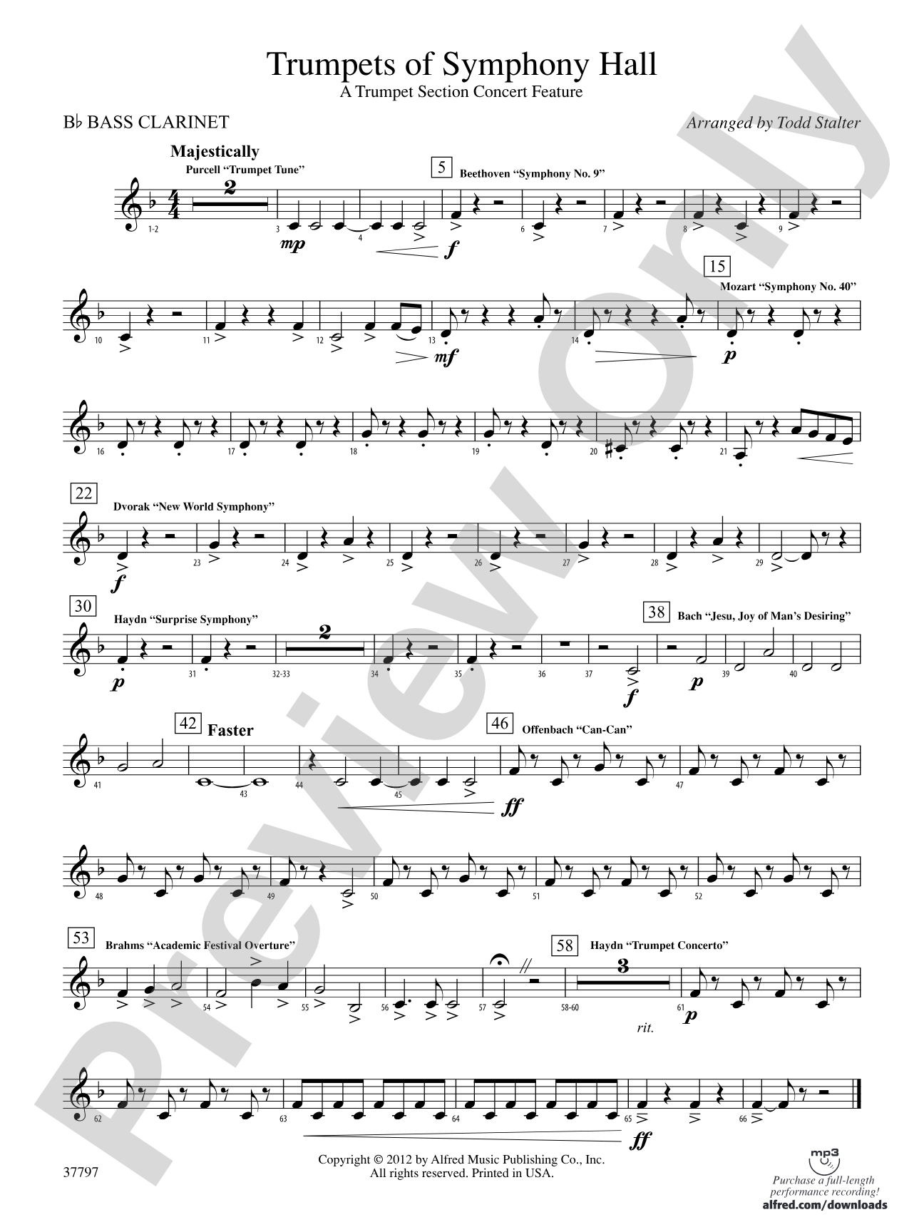 Trumpets of Symphony Hall: B-flat Bass Clarinet