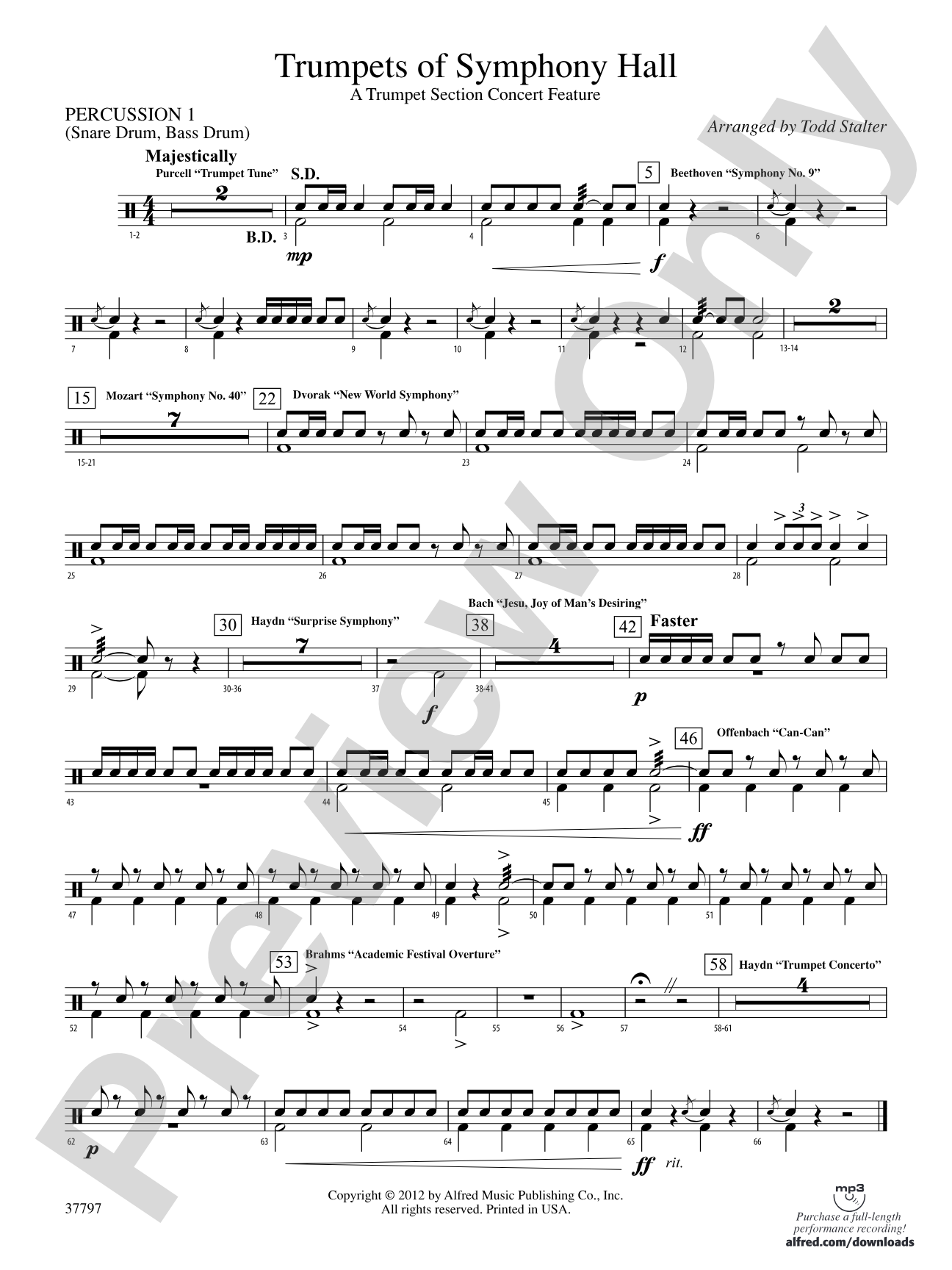 Trumpets of Symphony Hall: 1st Percussion