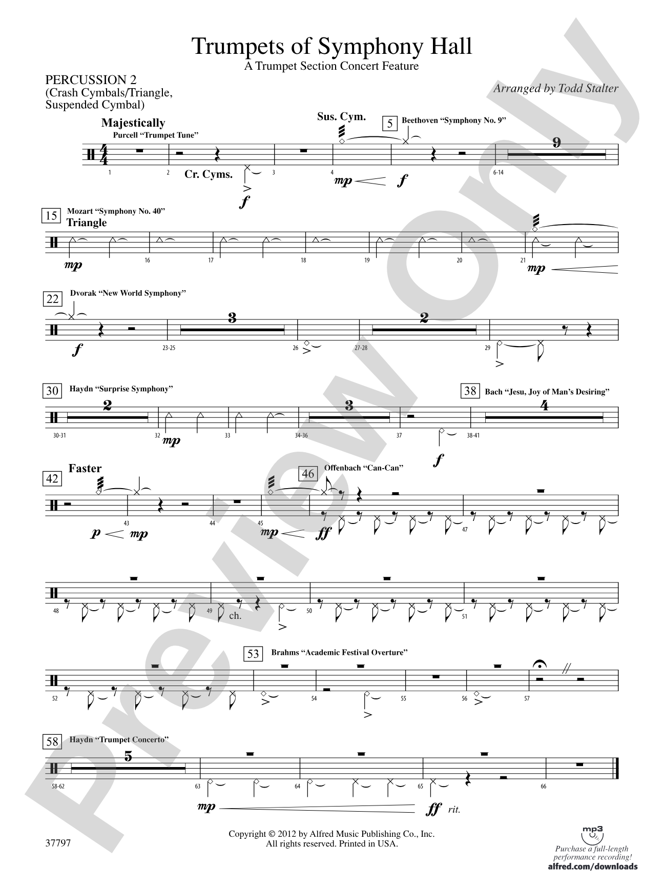 Trumpets of Symphony Hall: 2nd Percussion