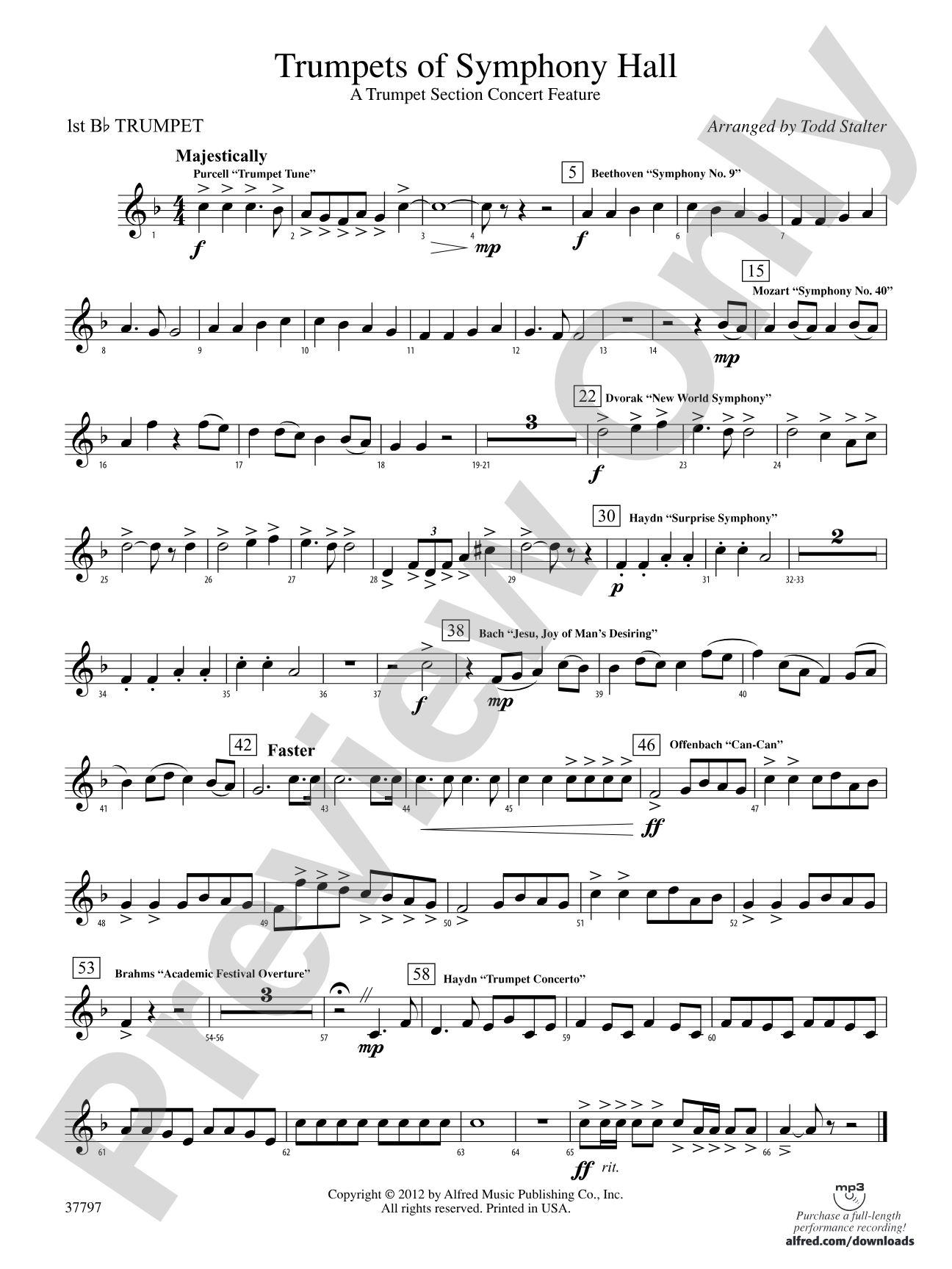 Trumpets of Symphony Hall: 1st B-flat Trumpet