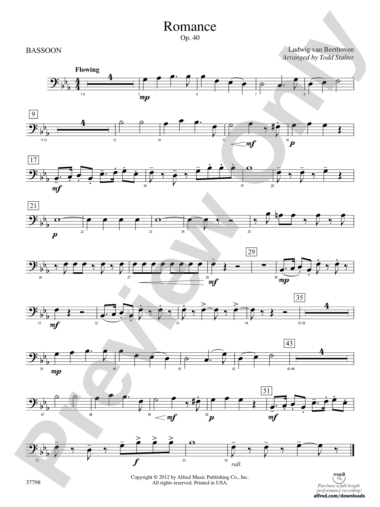 Romance, Op. 40: Bassoon