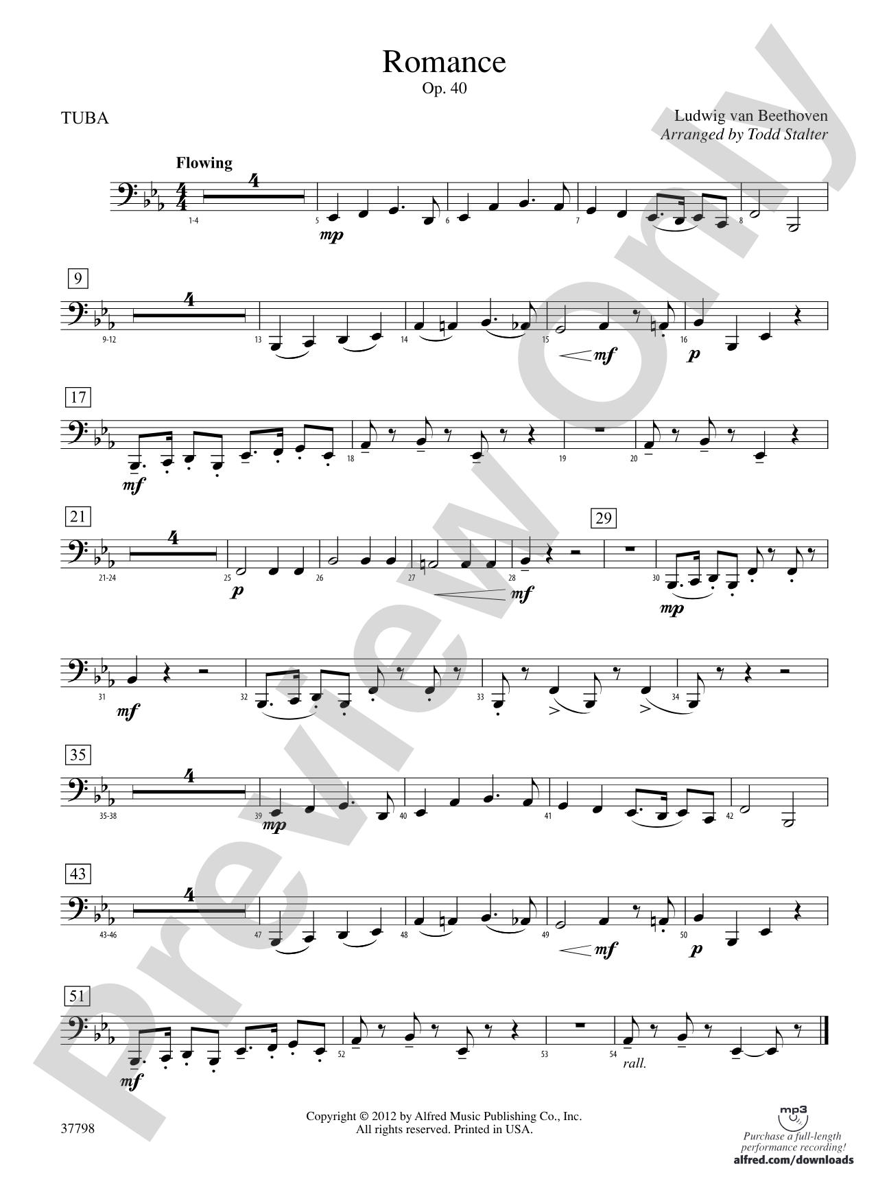 Romance, Op. 40: Tuba