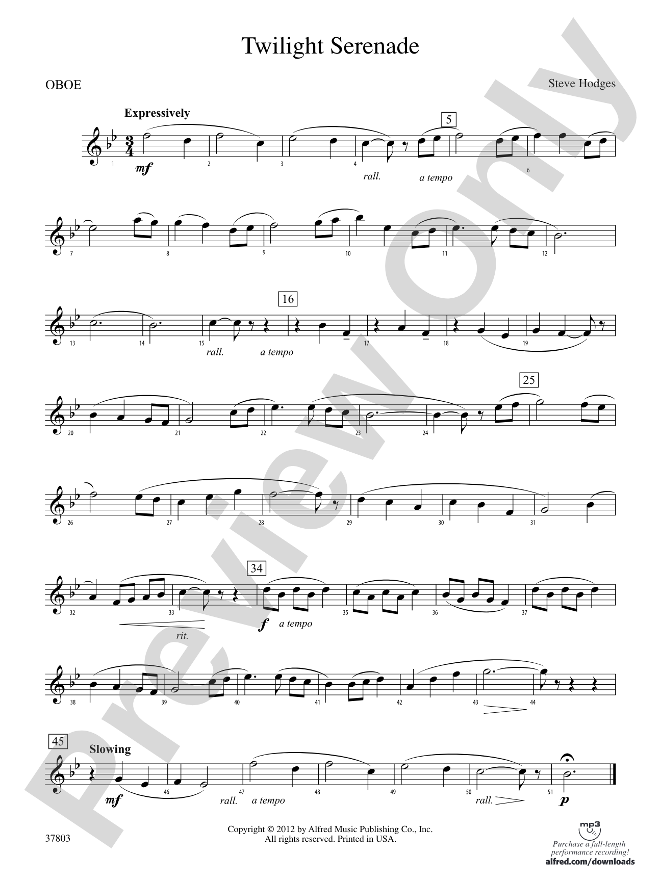 Twilight Serenade: Oboe