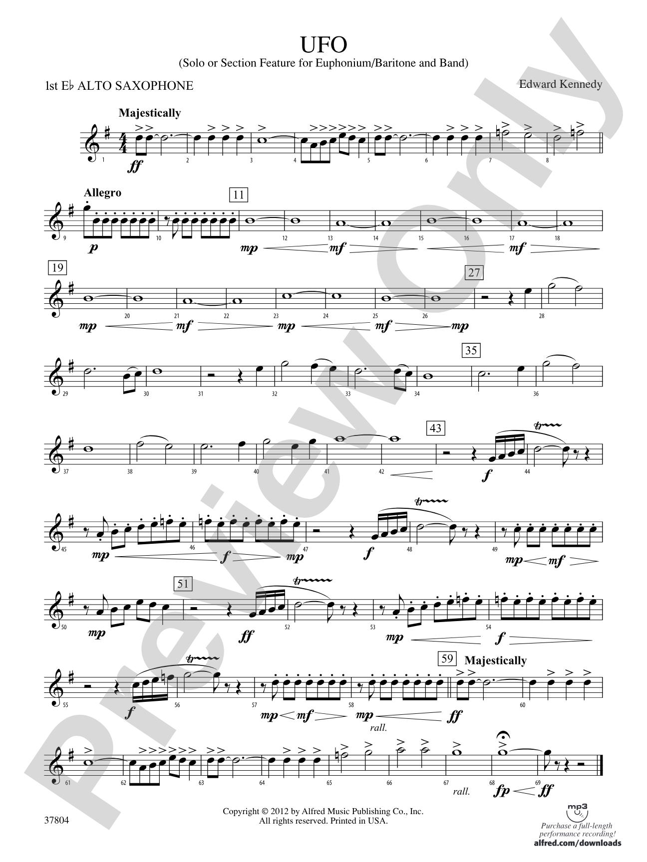UFO: E-flat Alto Saxophone