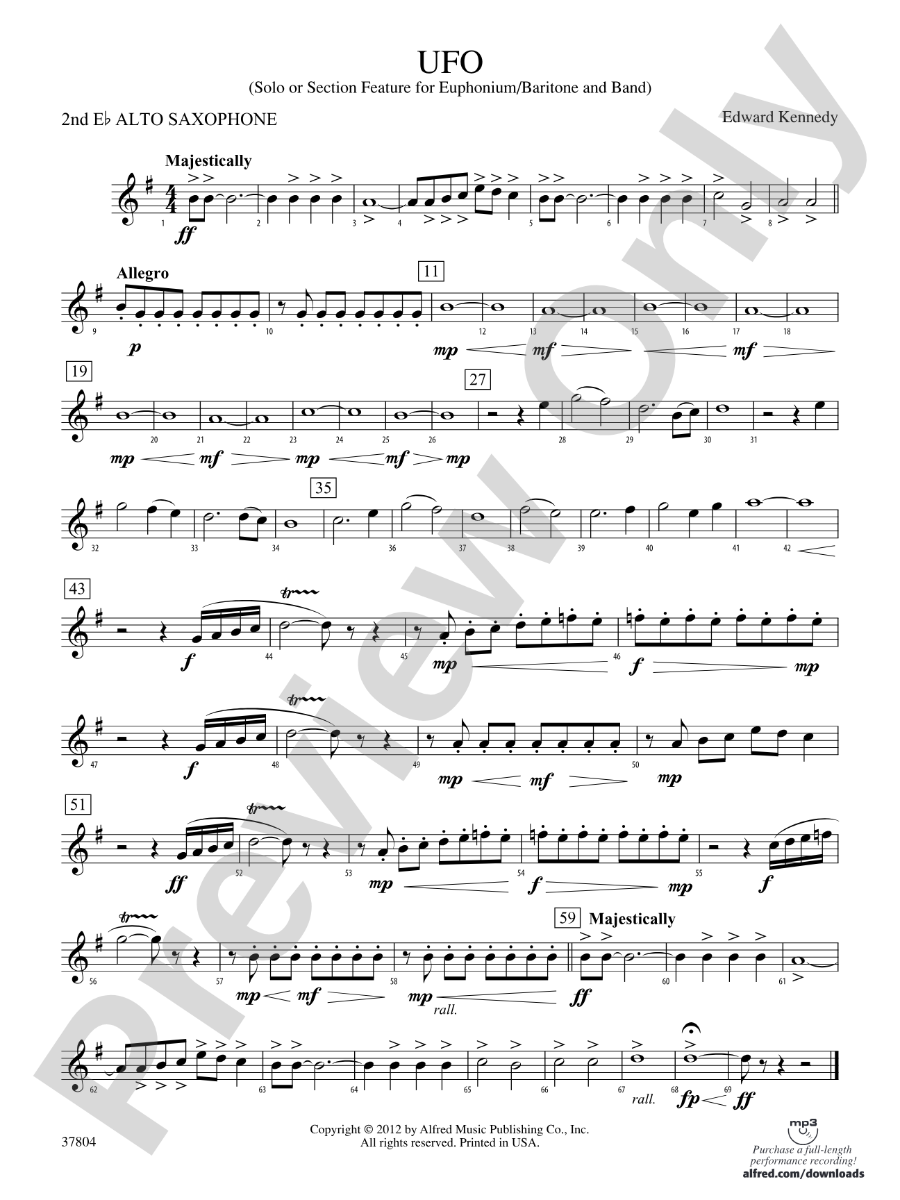 UFO: 2nd E-flat Alto Saxophone