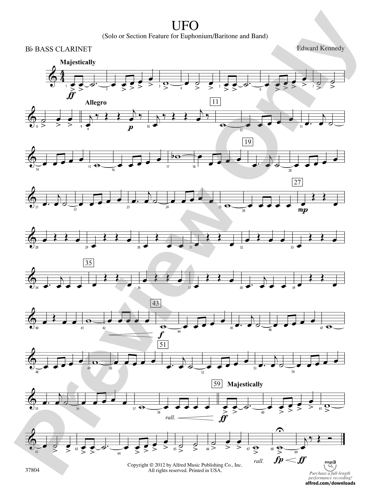 UFO: B-flat Bass Clarinet