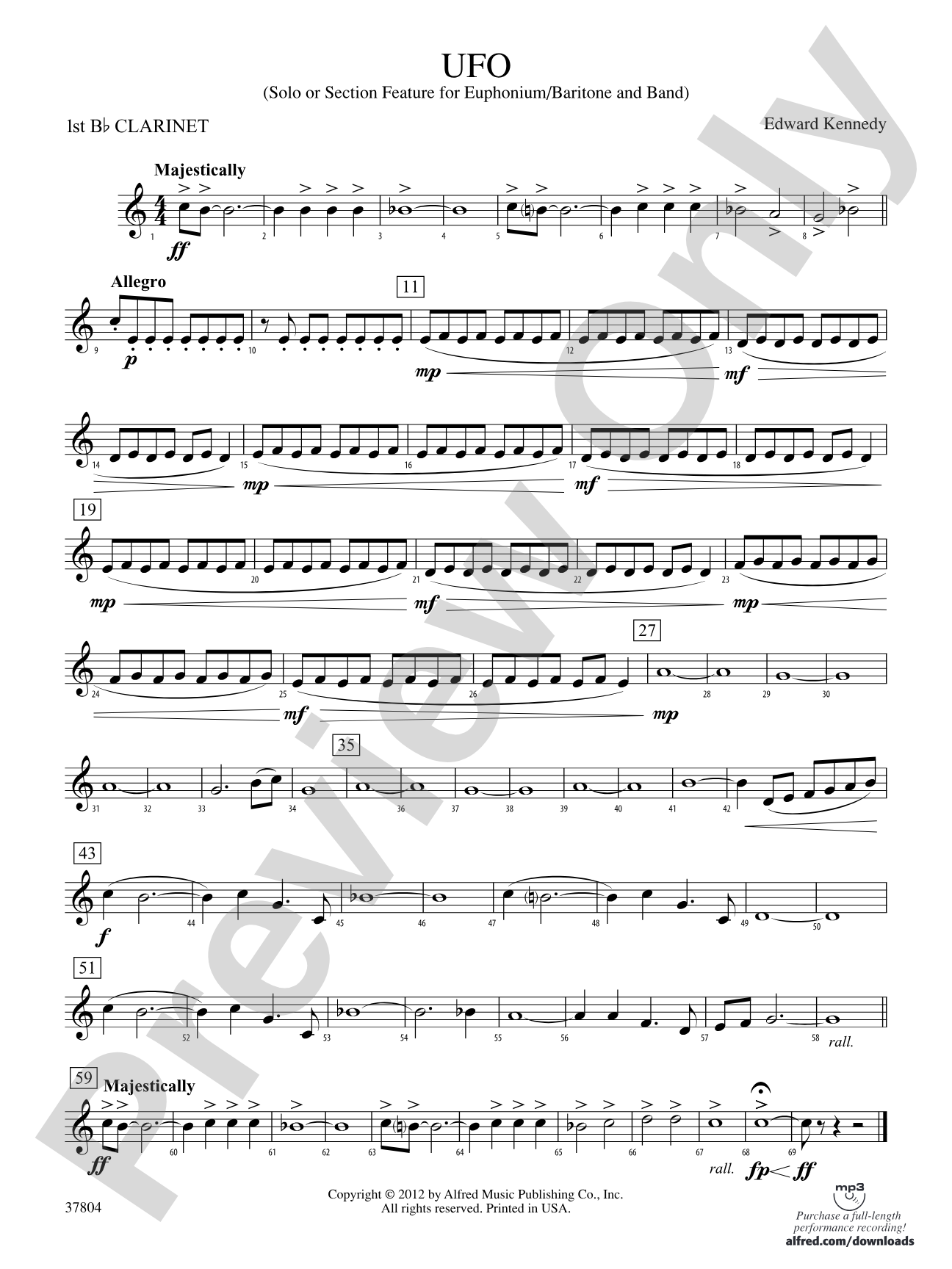 UFO: 1st B-flat Clarinet