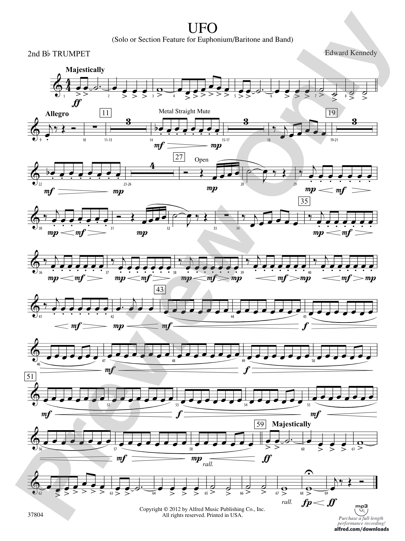 UFO: 2nd B-flat Trumpet