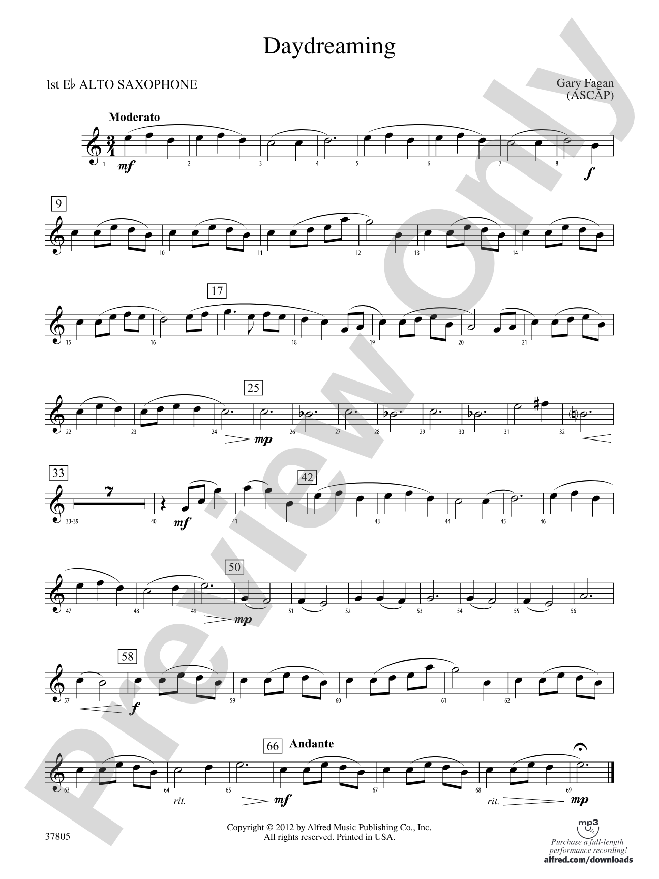 Daydreaming: E-flat Alto Saxophone
