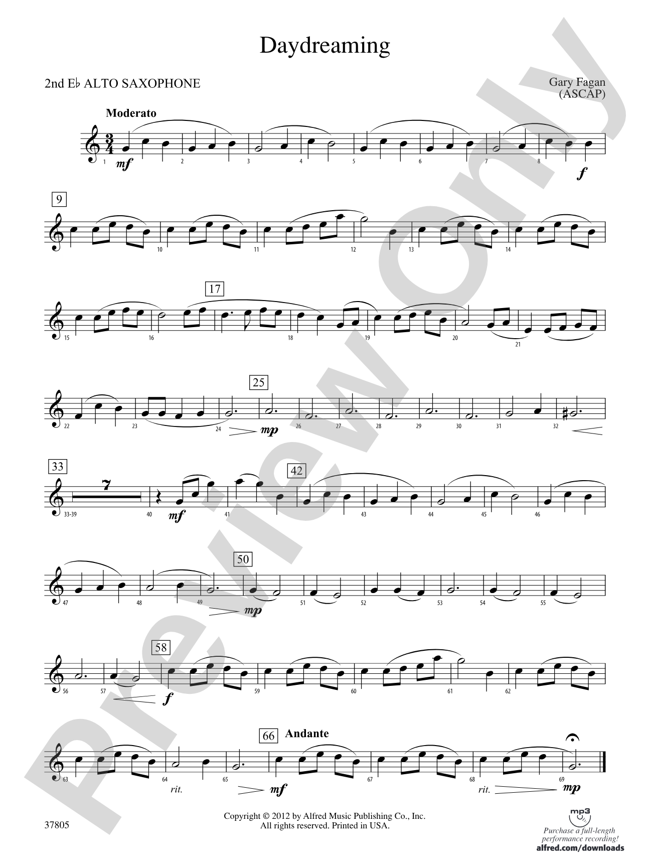 Daydreaming: 2nd E-flat Alto Saxophone