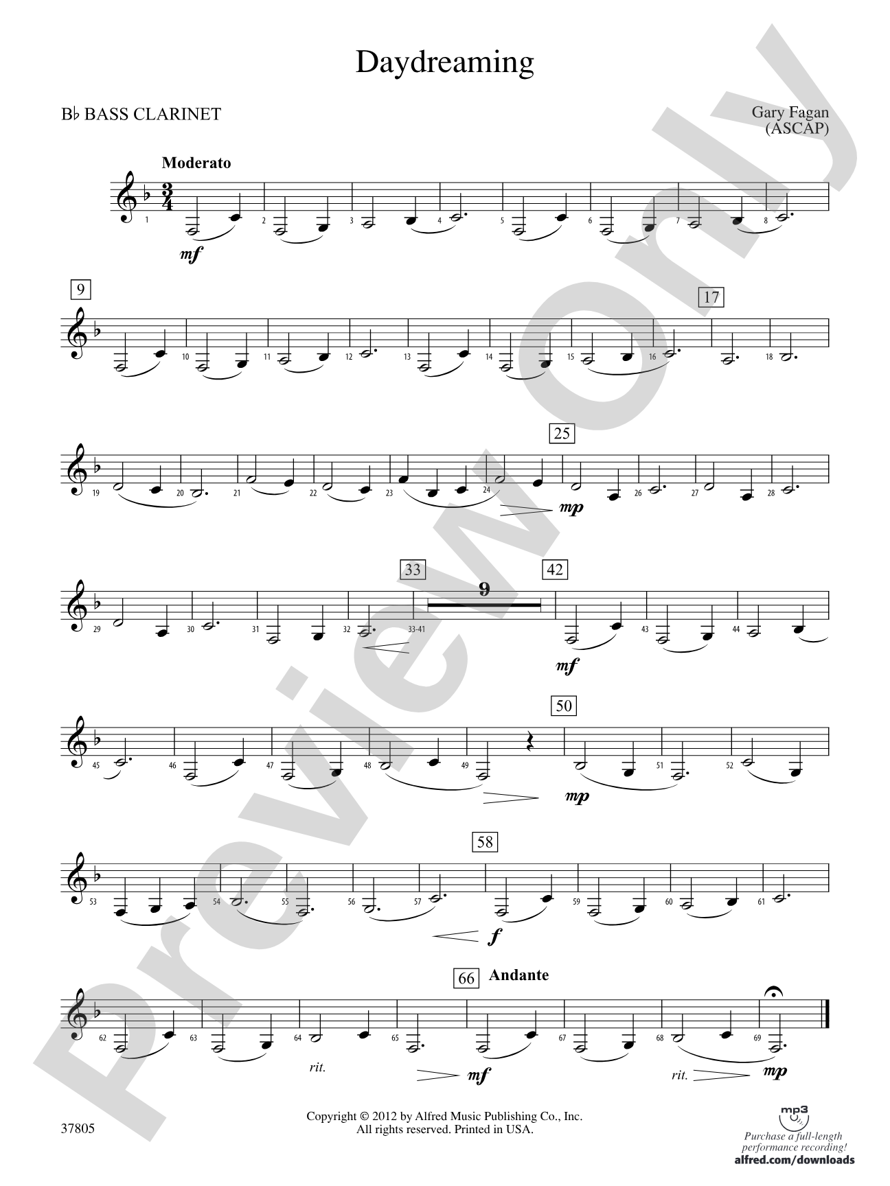 Daydreaming: B-flat Bass Clarinet