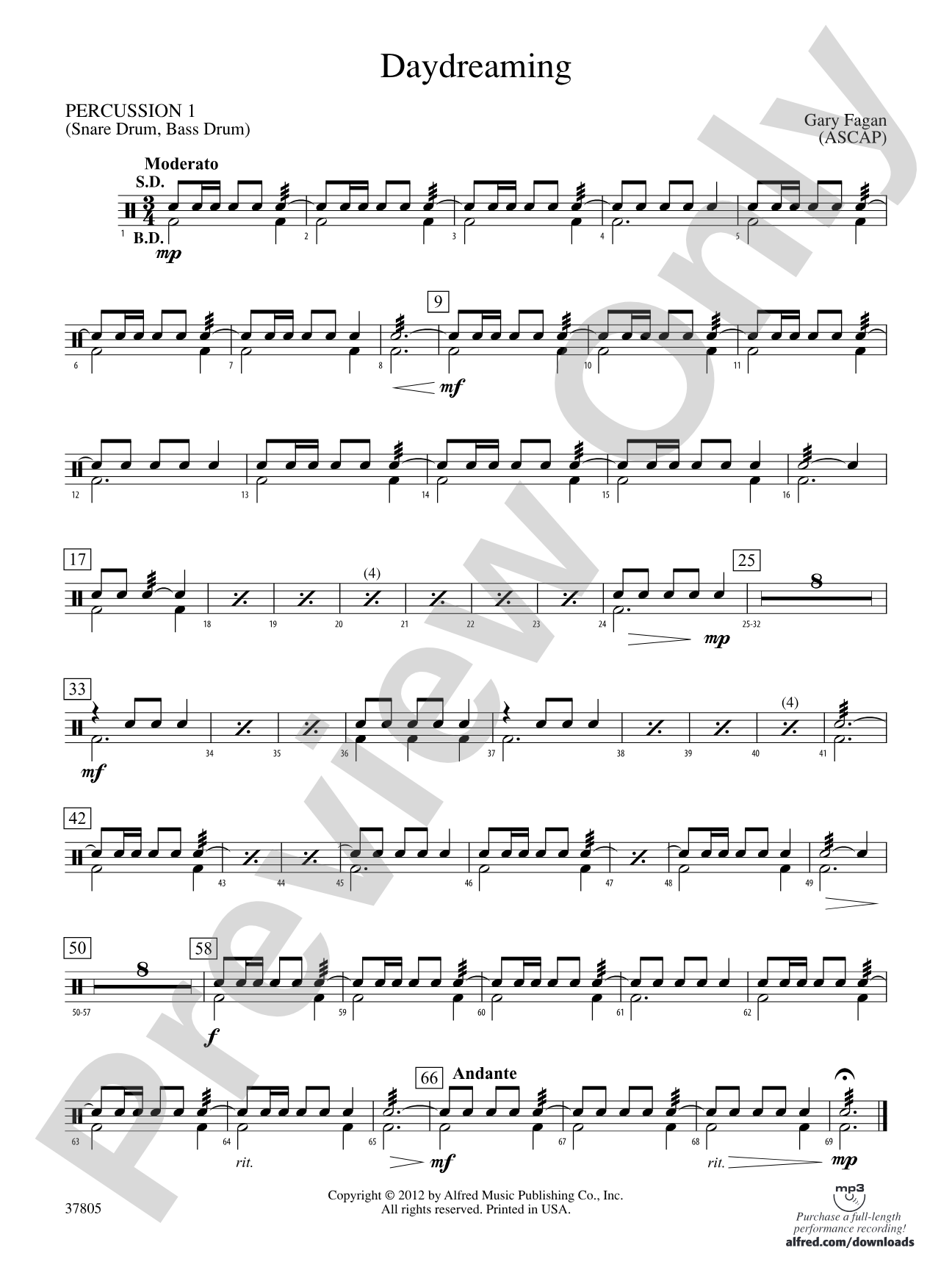 Daydreaming: 1st Percussion